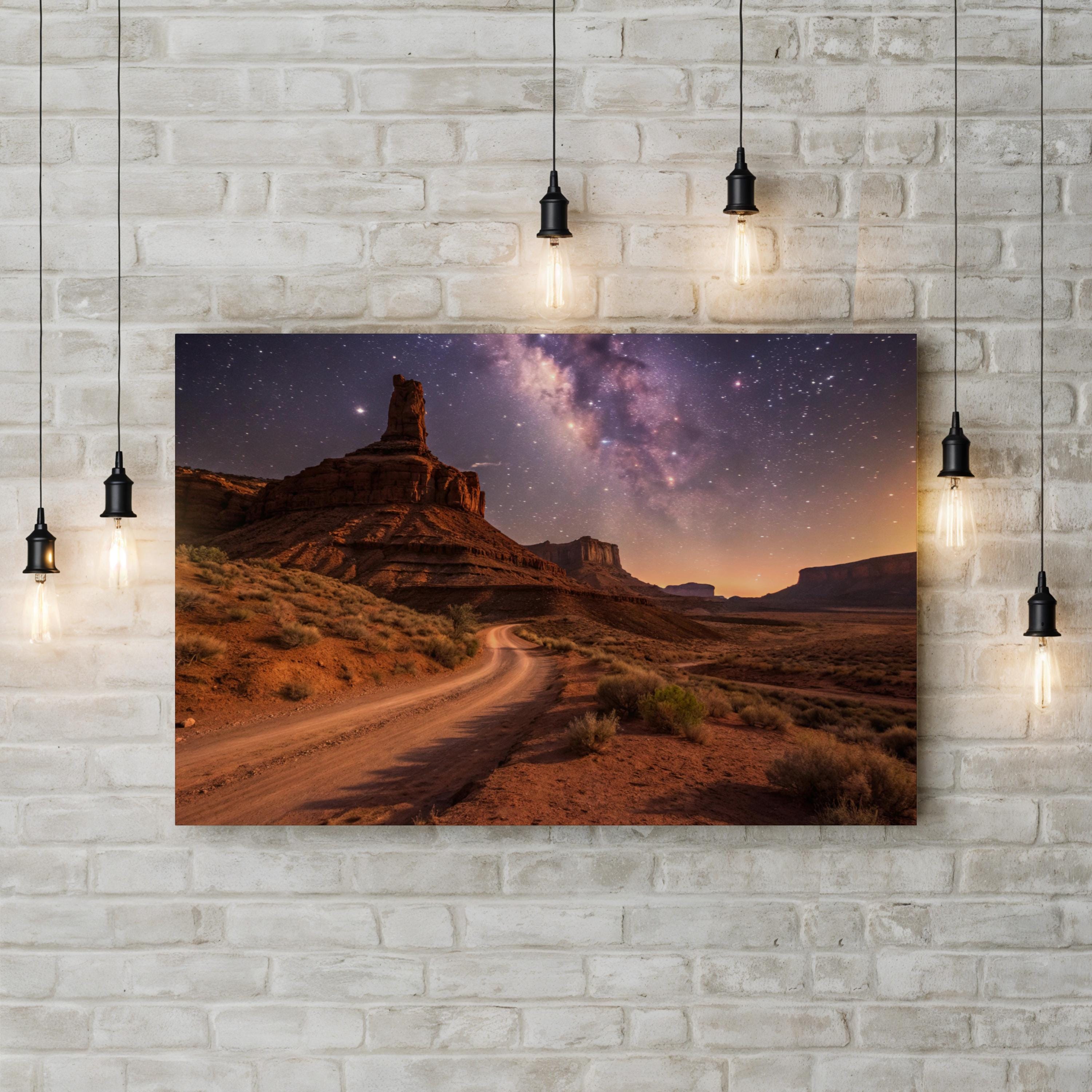 Valley of the Gods, Utah – Vintage Photography Wall Art | Red Rock Canvas Print