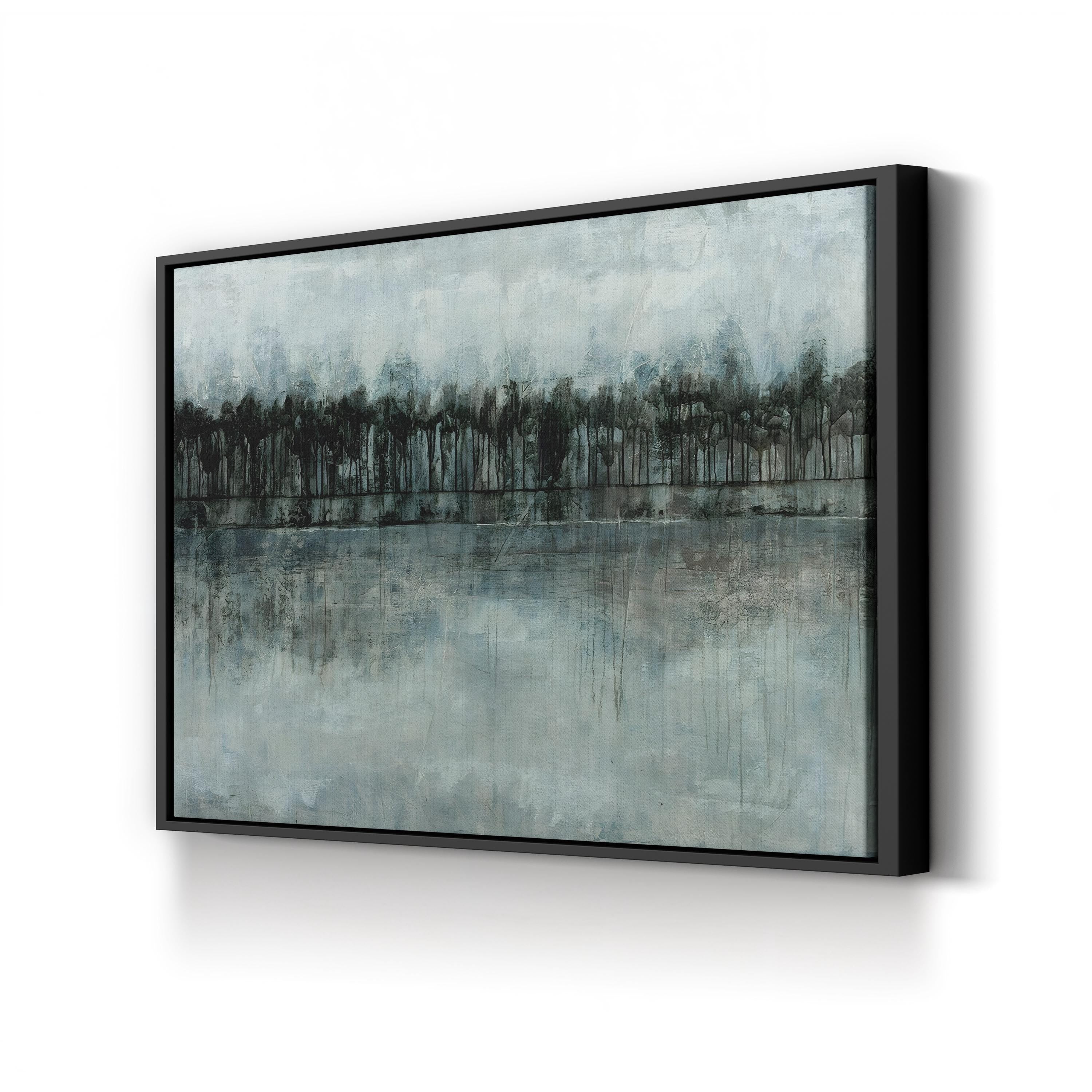 Abstract Slate Forest Landscape Wall Art by Joshua Schicker