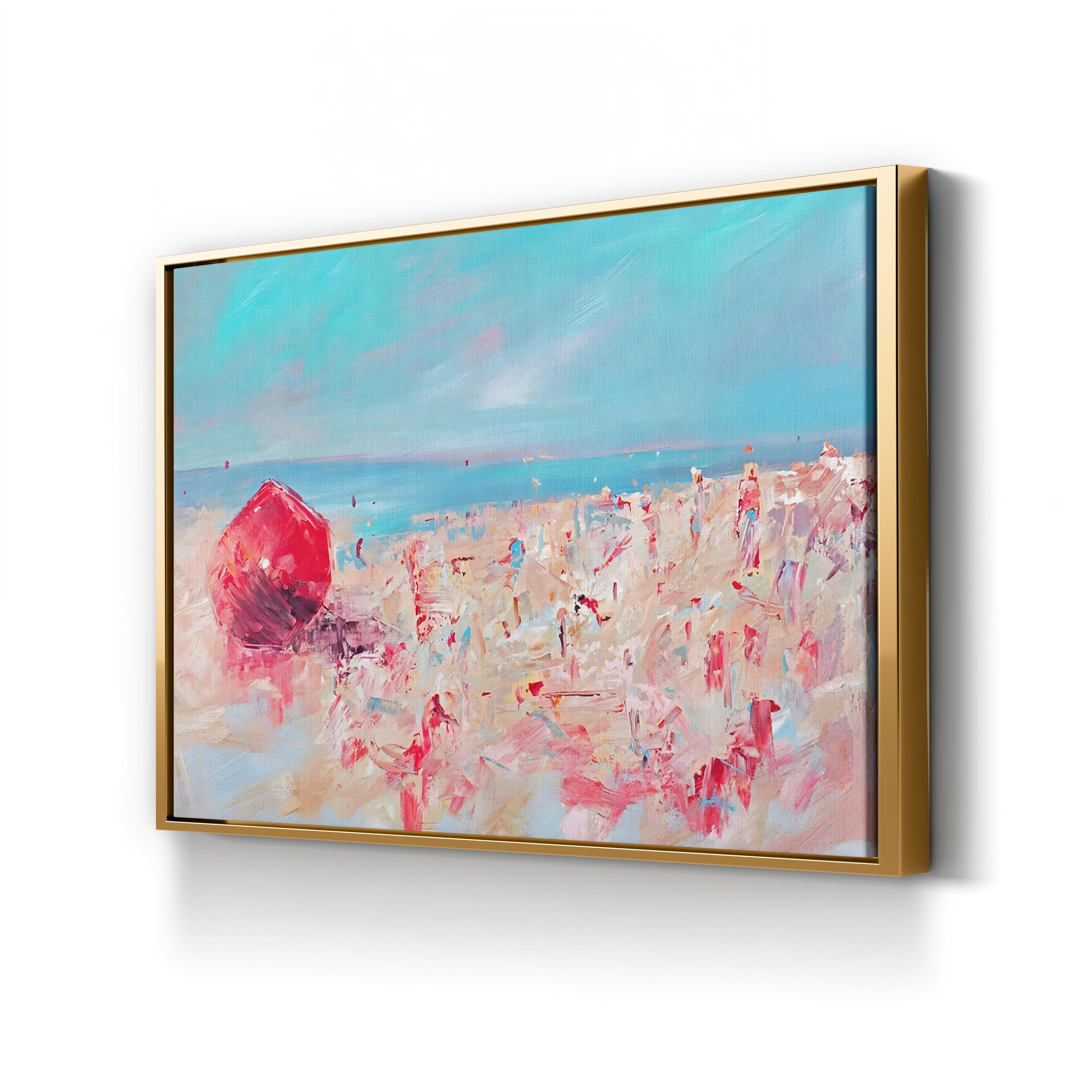 Spring Break I Wall Art by Circle Art Group | Contemporary Coastal Beach Canvas Print