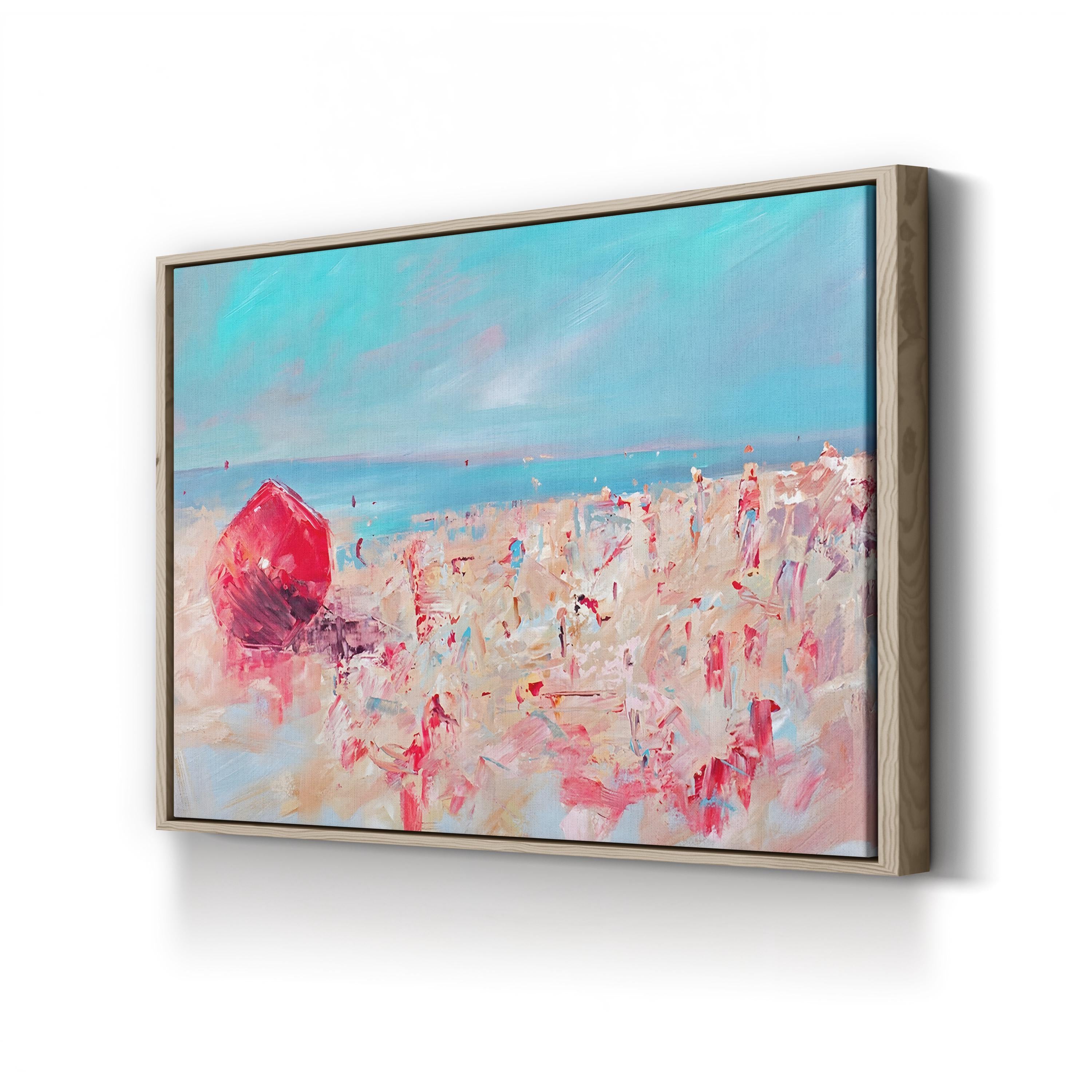 Spring Break I Wall Art by Circle Art Group | Contemporary Coastal Beach Canvas Print