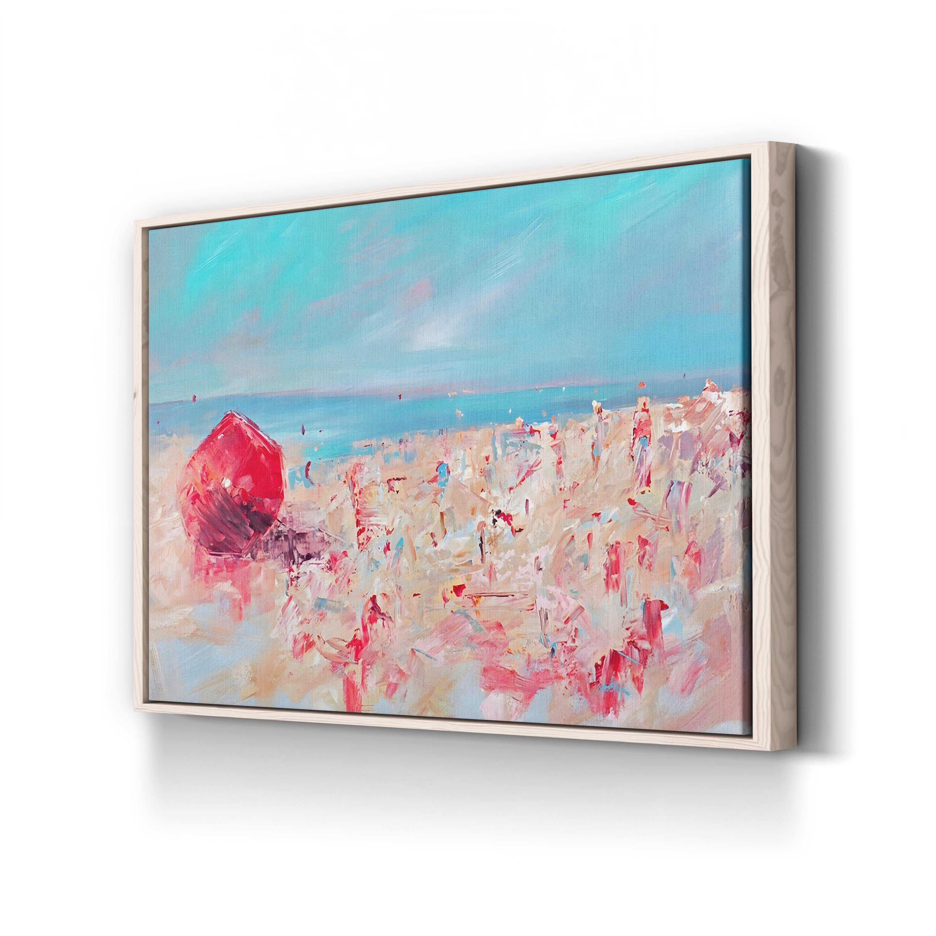 Spring Break I Wall Art by Circle Art Group | Contemporary Coastal Beach Canvas Print