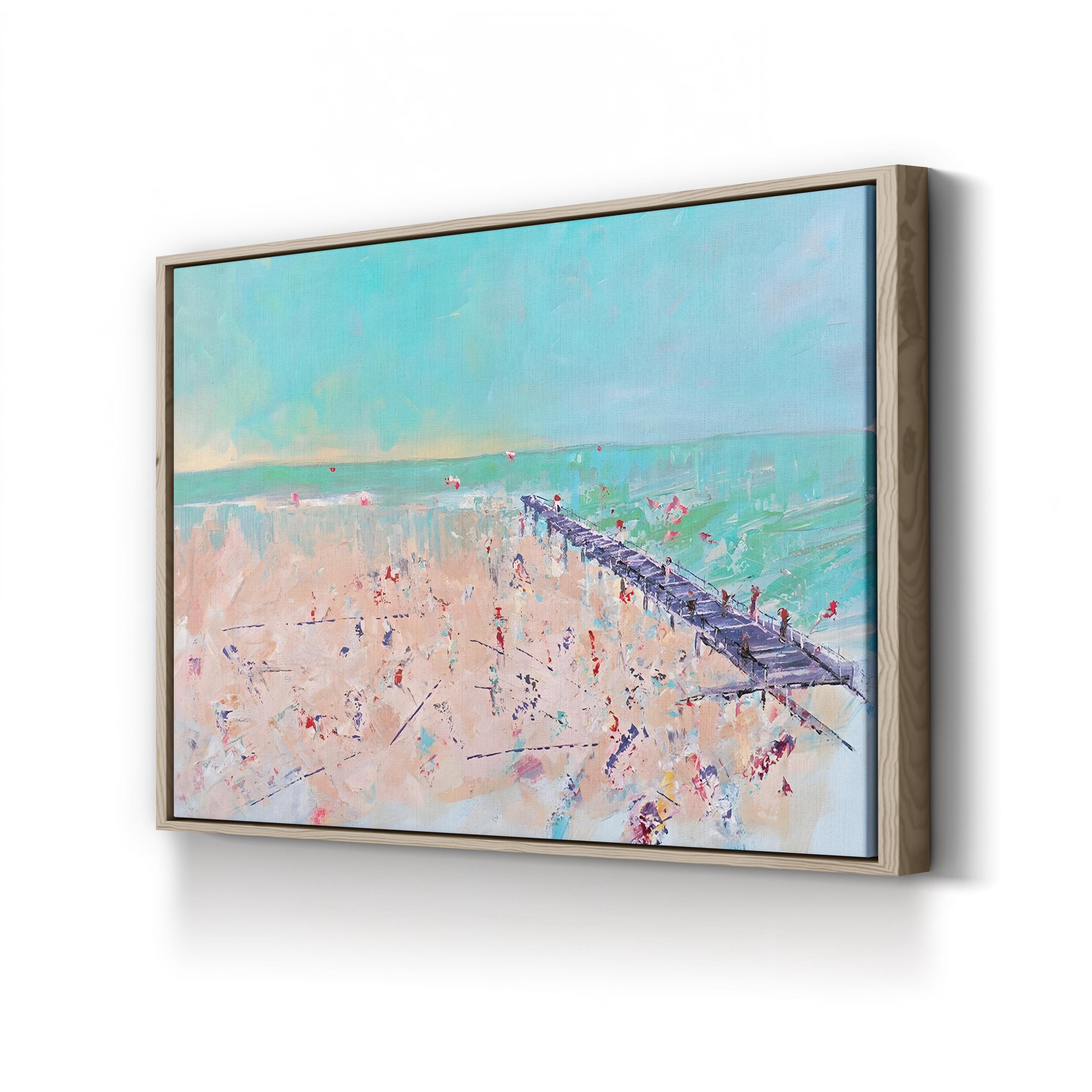 Spring Break II Wall Art by Circle Art Group | Contemporary Coastal Beach Canvas Print