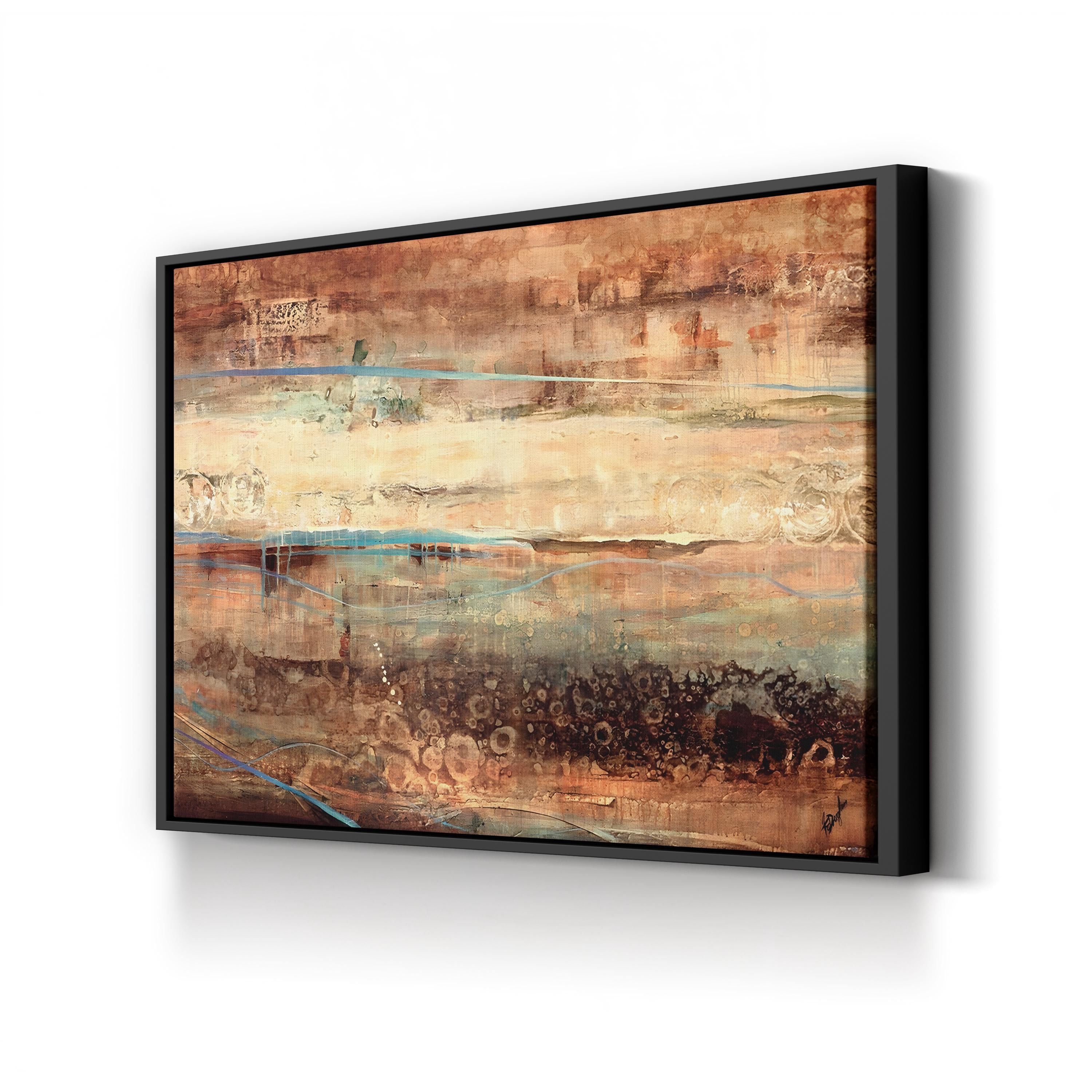 Subterranean Blues Wall Art by Farrell Douglass | Contemporary Abstract Landscape Canvas