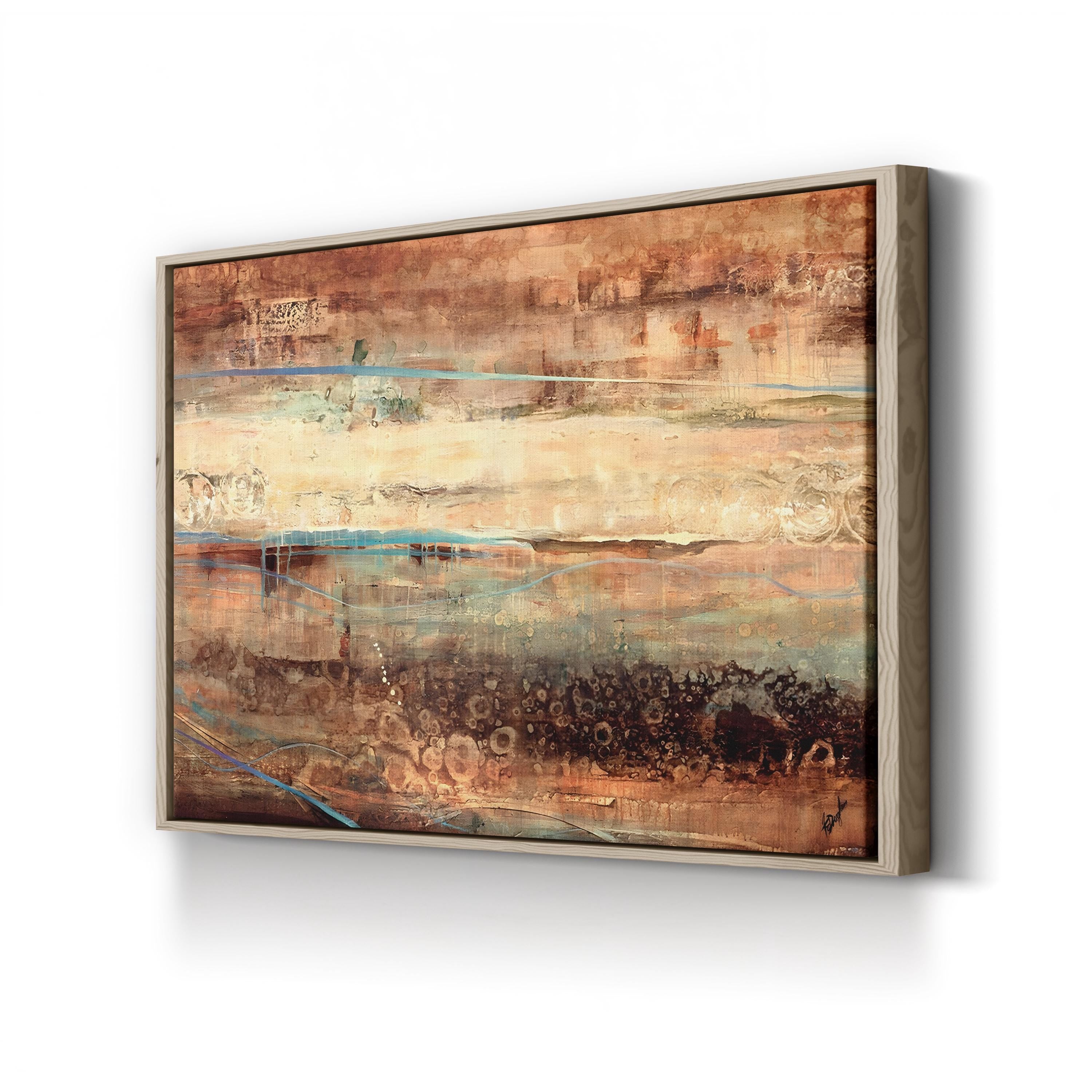Subterranean Blues Wall Art by Farrell Douglass | Contemporary Abstract Landscape Canvas