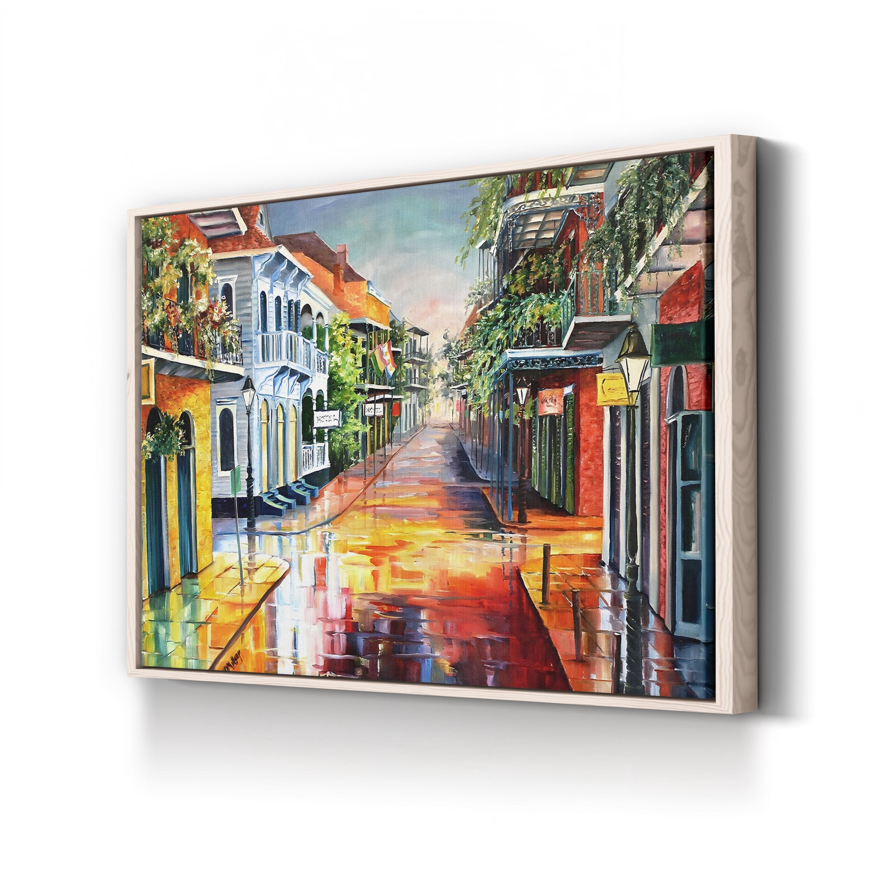 Summer Day on Royal Street Wall Art by Diane Millsap – Vibrant European Street Scene