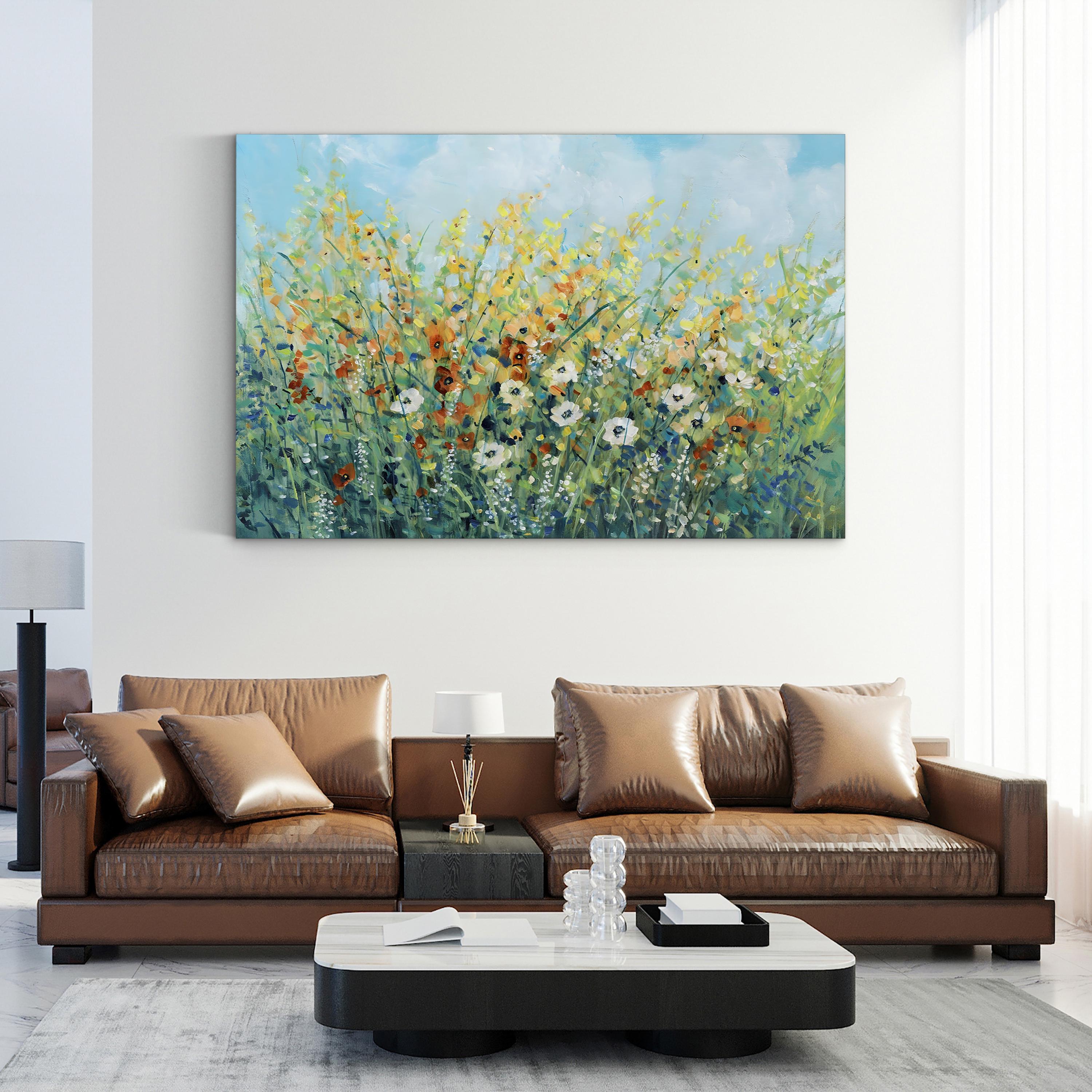 Summer Flowering I Wall Art by Tim O’Toole – Contemporary Floral Canvas Print