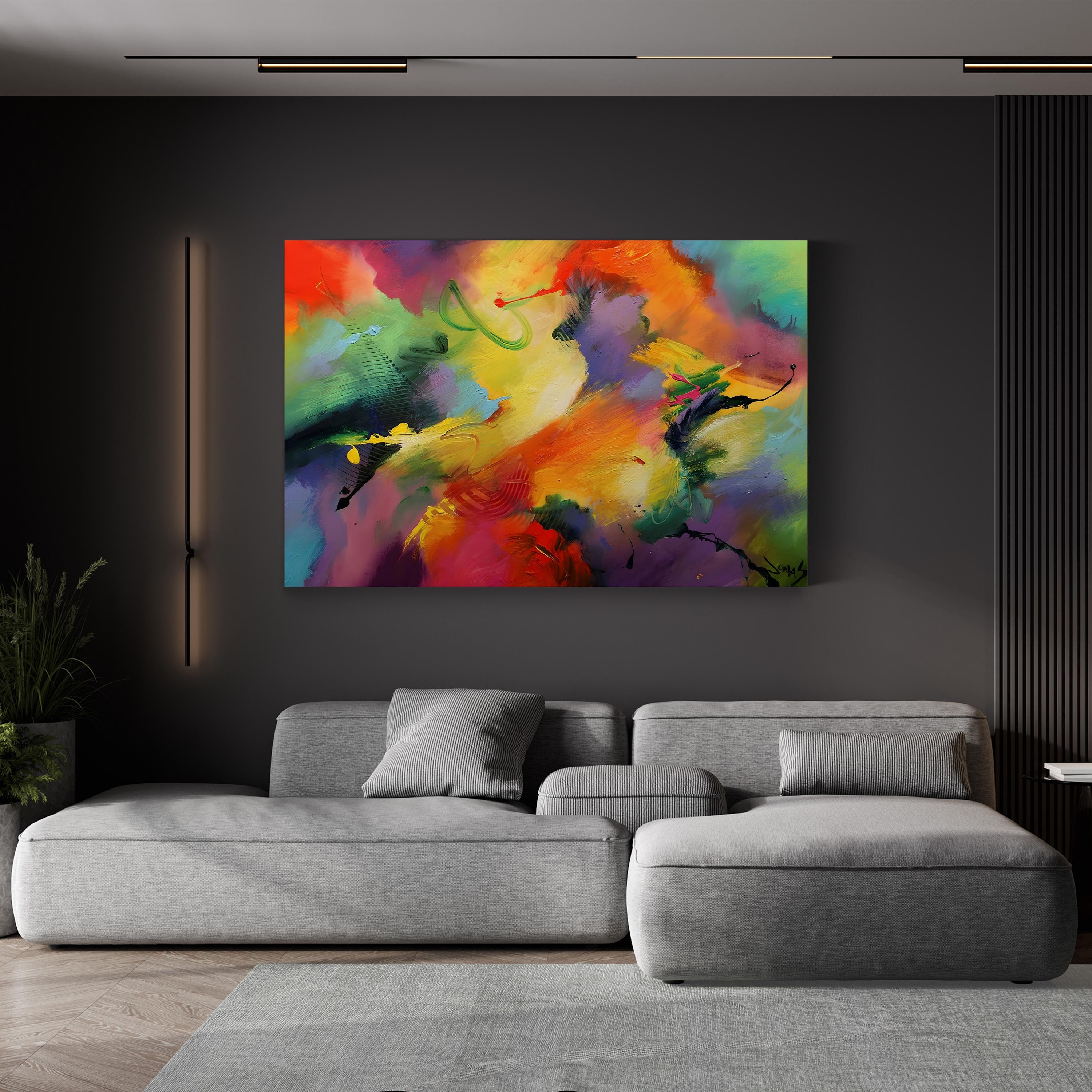 Summer Love Wall Art by Jonas Gerard – Abstract Floral Canvas Print