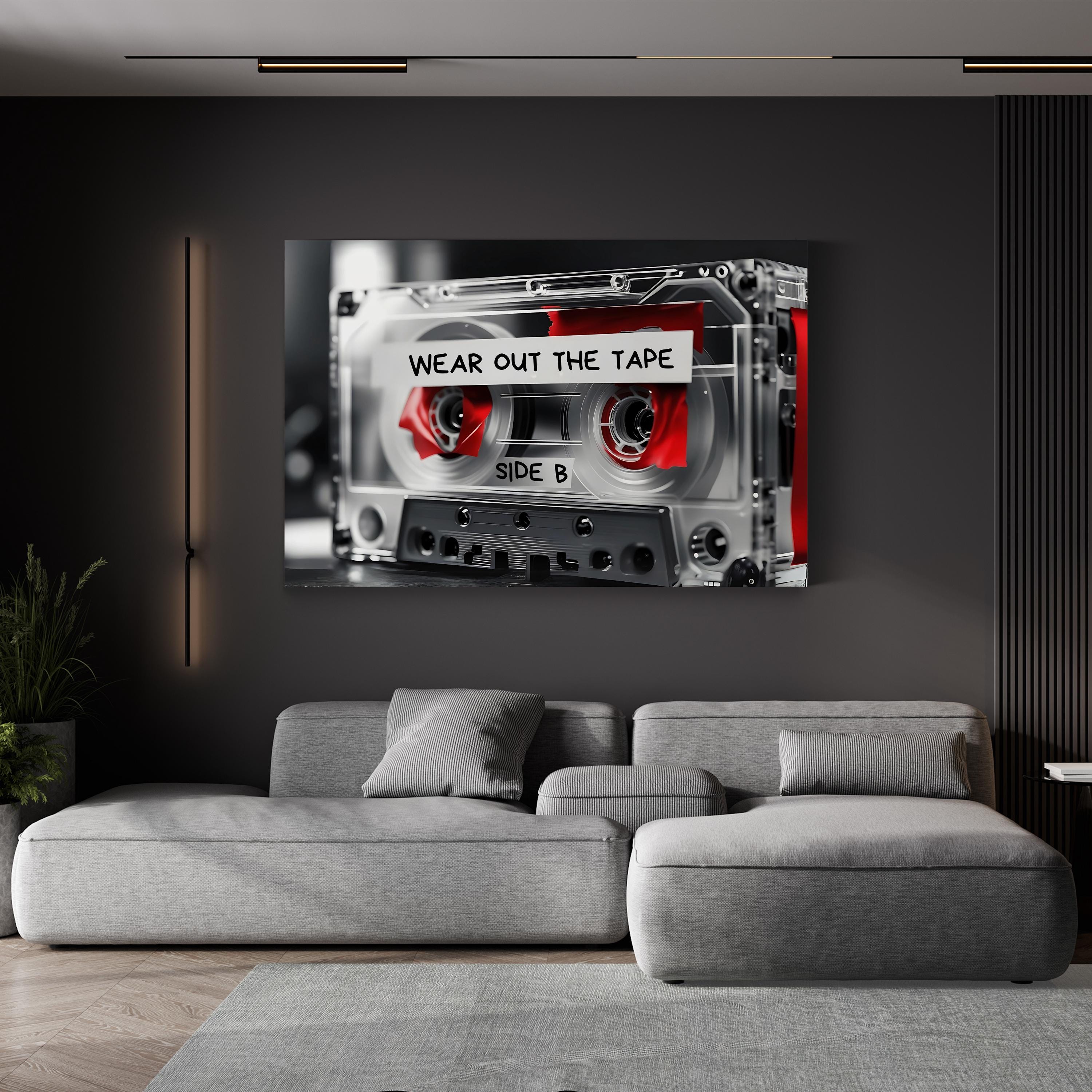 Pop Art Music Culture Vintage Cassette Tape Wall Art Print
