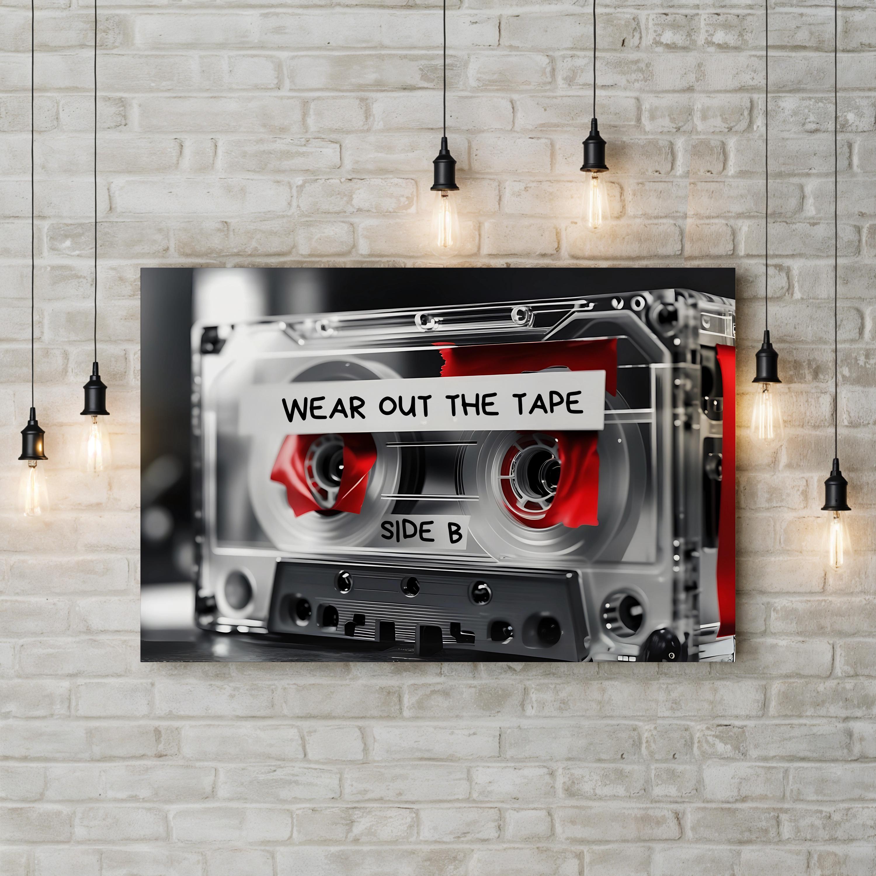 Pop Art Music Culture Vintage Cassette Tape Wall Art Print