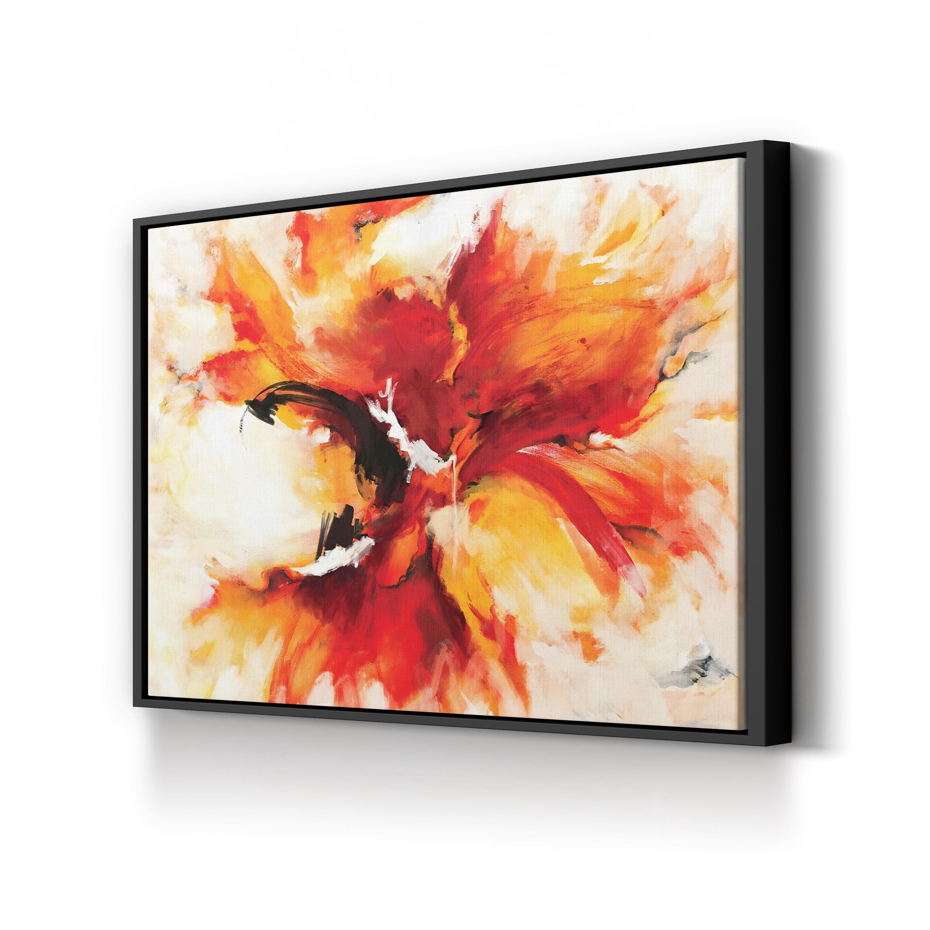 Phoenix Rising – Contemporary Abstract Fire Wall Art by Circle Art Group