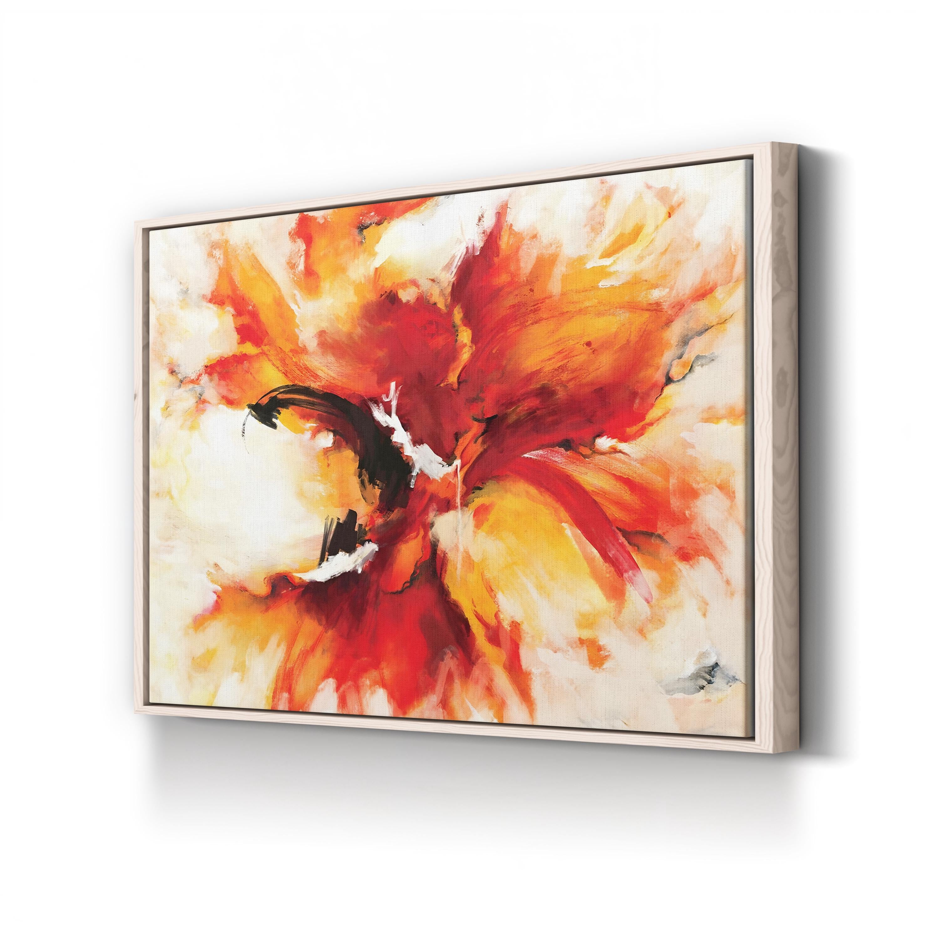 Phoenix Rising – Contemporary Abstract Fire Wall Art by Circle Art Group