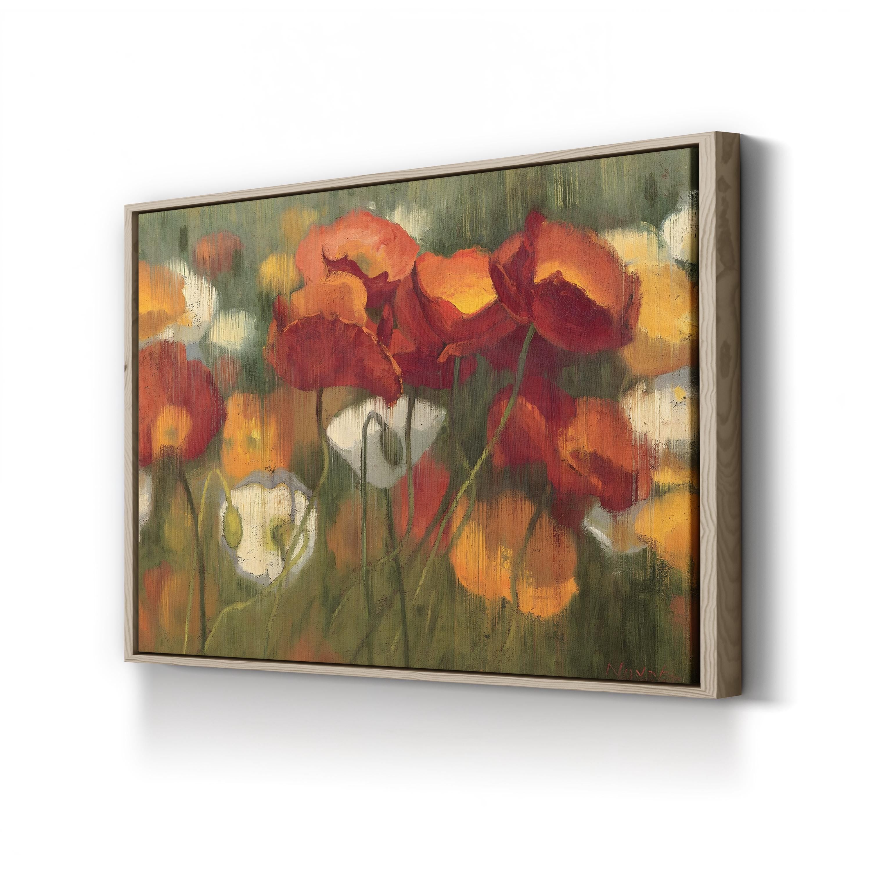 The Power of Red II Wall Art – Contemporary Abstract Floral Artwork