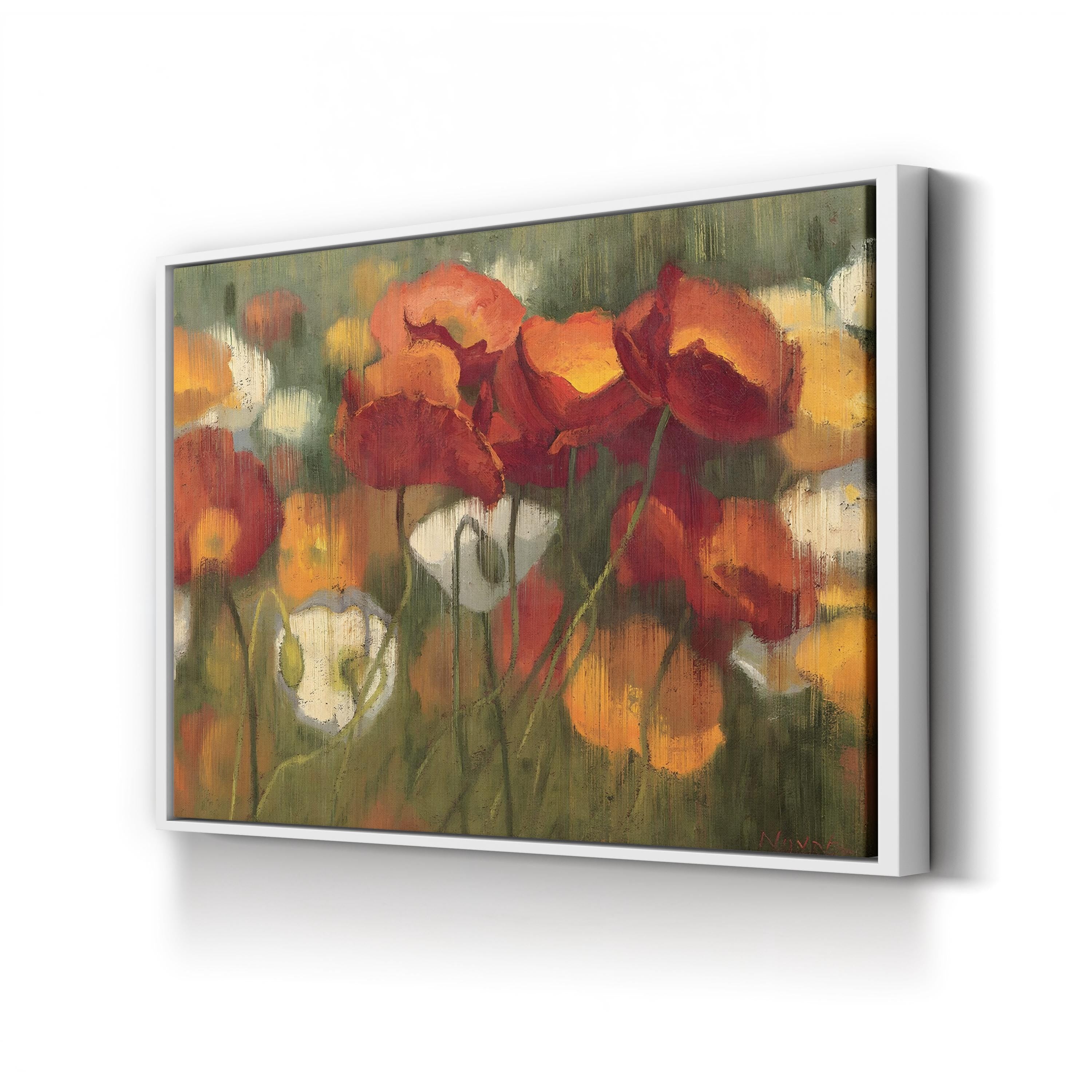 The Power of Red II Wall Art – Contemporary Abstract Floral Artwork