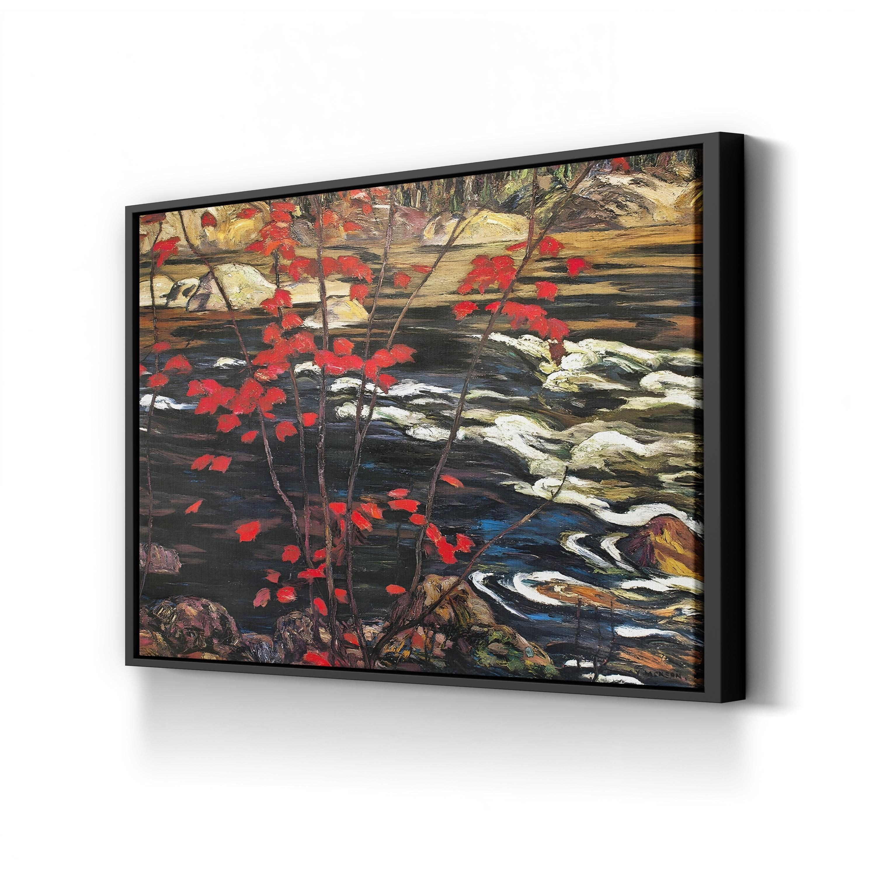 The Red Maple Wall Art – A.Y. Jackson Autumn Landscape Canvas Print