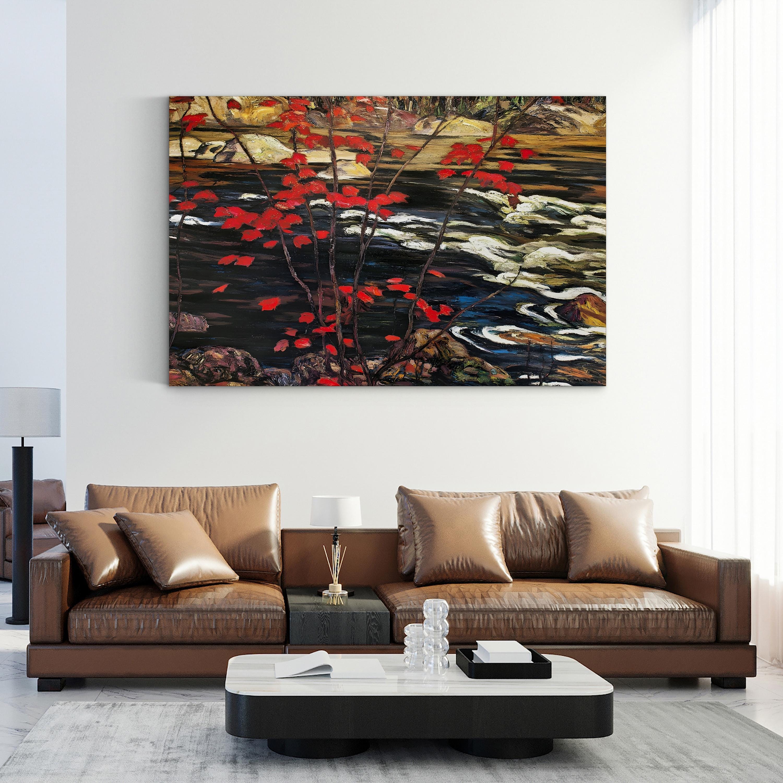 The Red Maple Wall Art – A.Y. Jackson Autumn Landscape Canvas Print