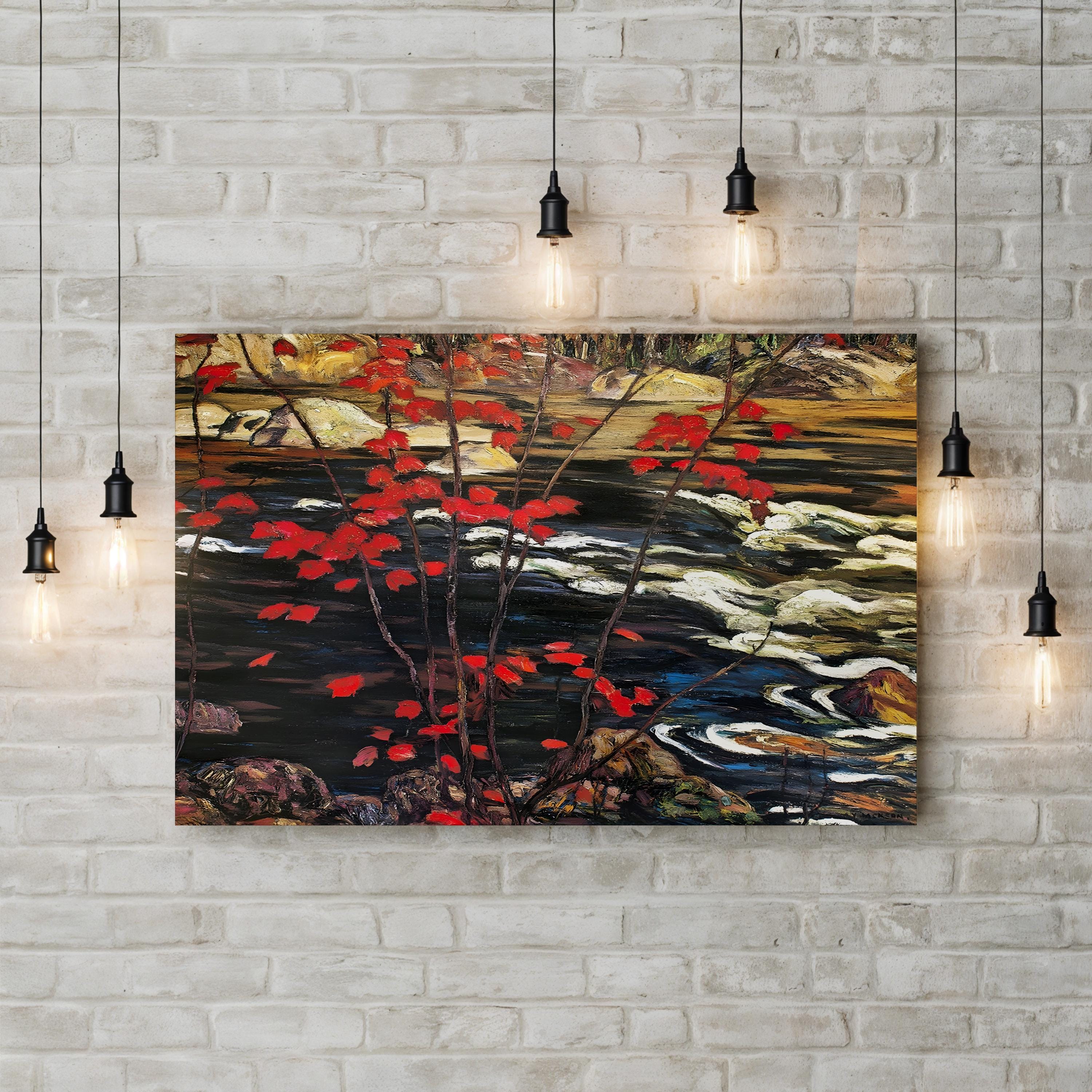 The Red Maple Wall Art – A.Y. Jackson Autumn Landscape Canvas Print