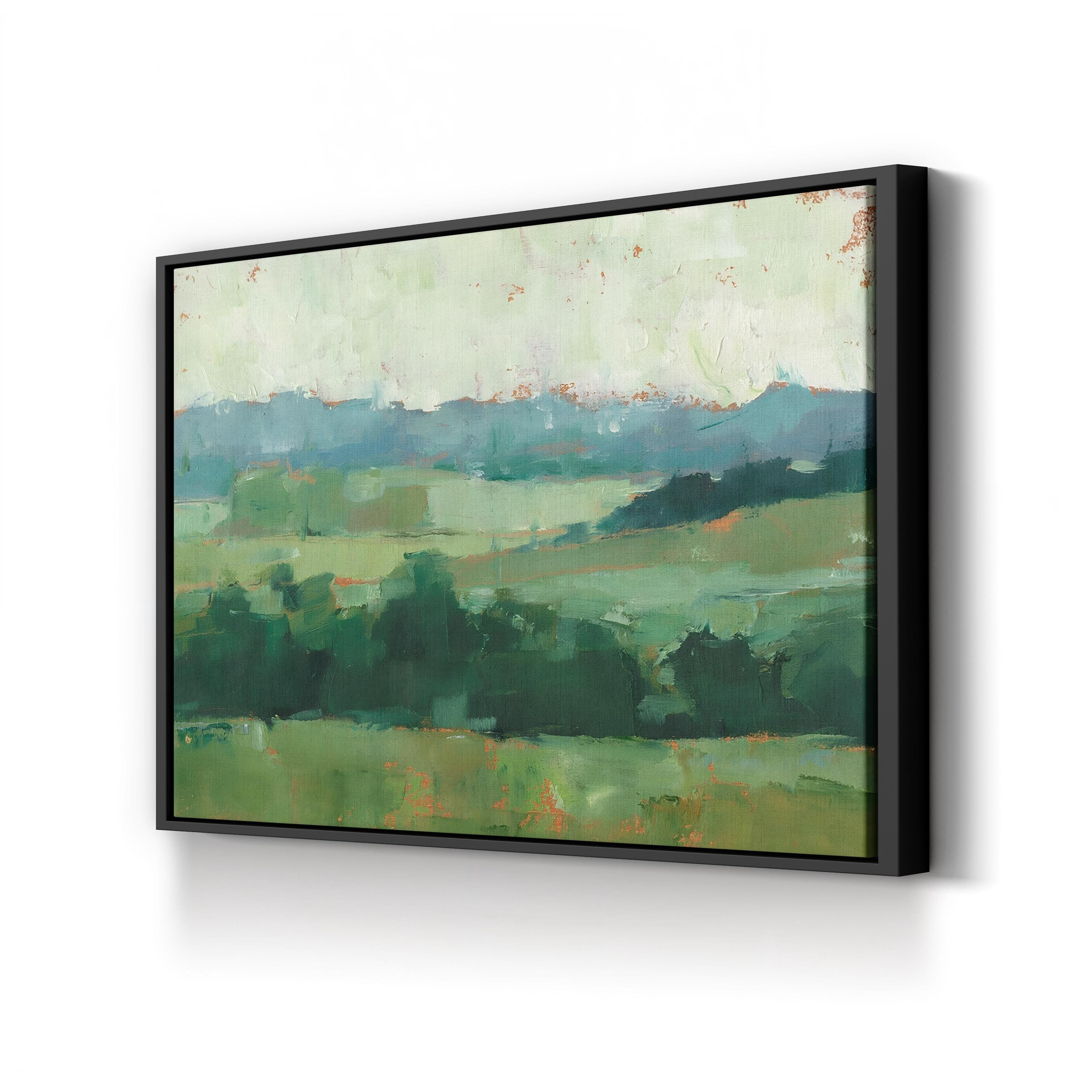 Sunset Tree Line Canvas Wall Art: Nature Vista Home Decor