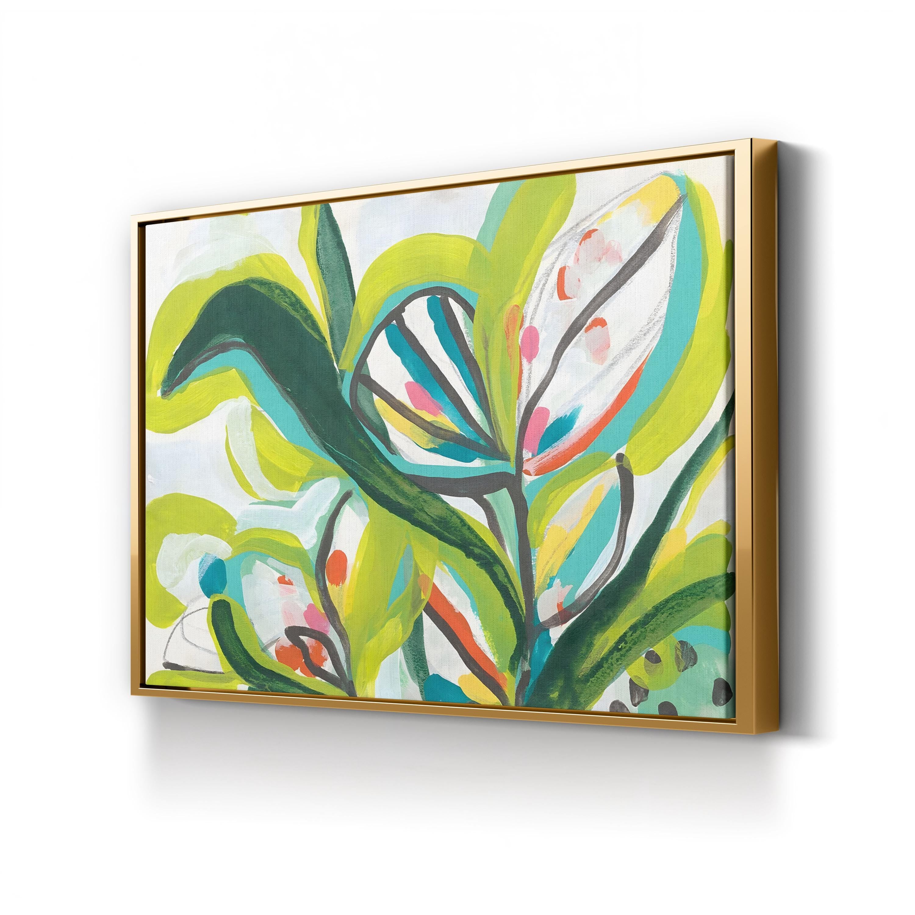 Tropical Tones II Wall Art by June Erica Vess | Contemporary Abstract Tropical Canvas Print