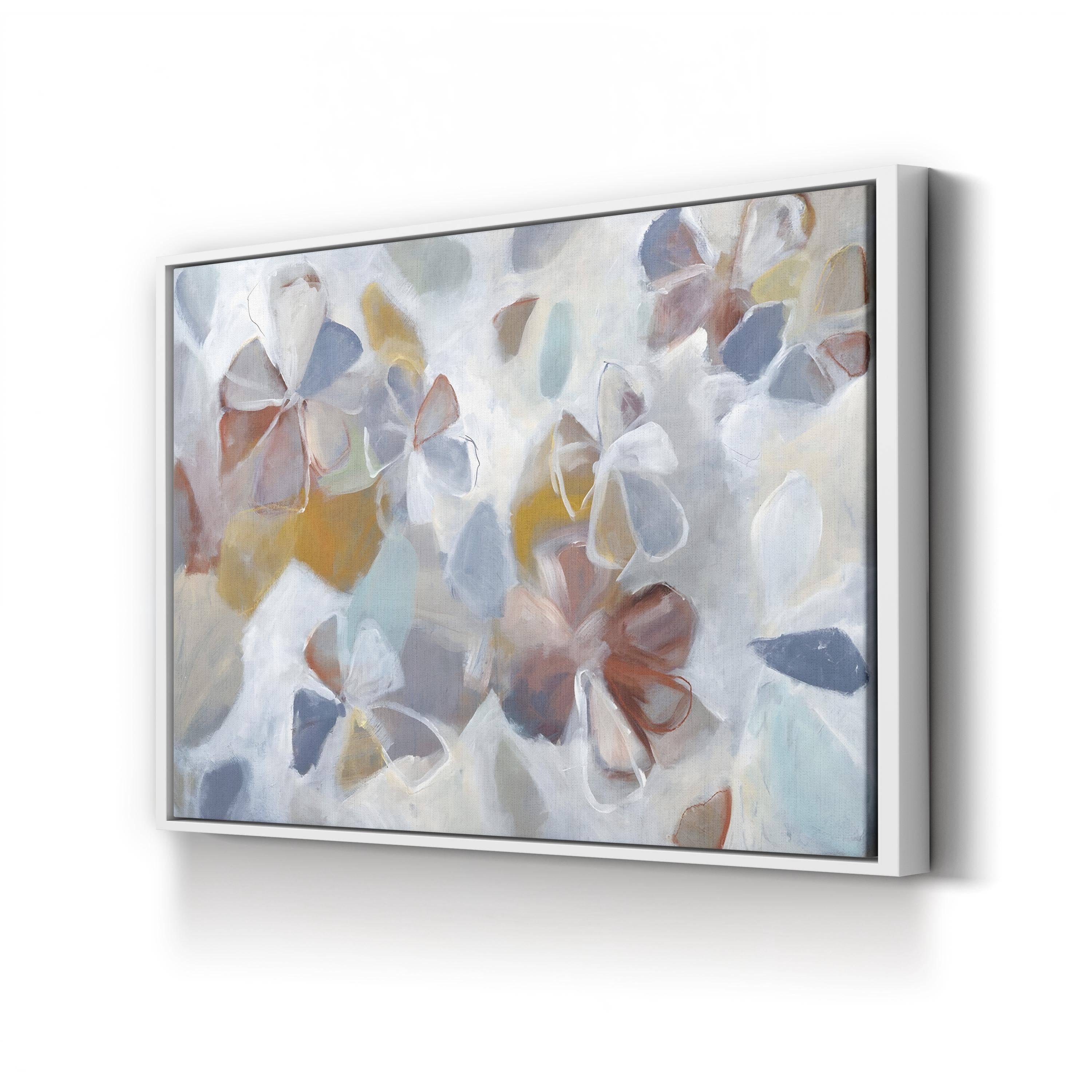 Urban Floral Canvas Art: Modern Abstract Living Room Decor