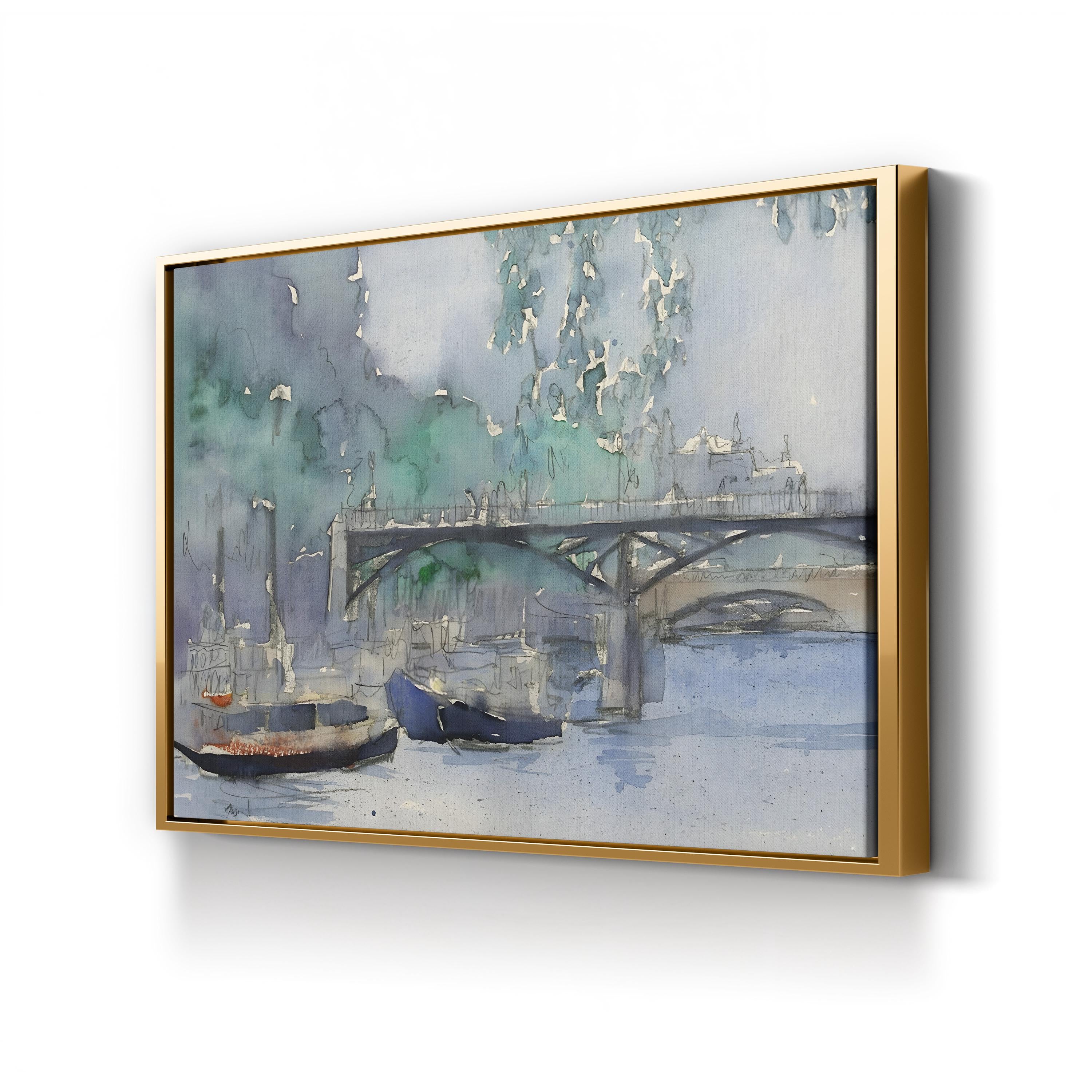 Venice Canal Watercolors V – Samuel Dixon Wall Art | Venetian Cityscape Canvas Print
