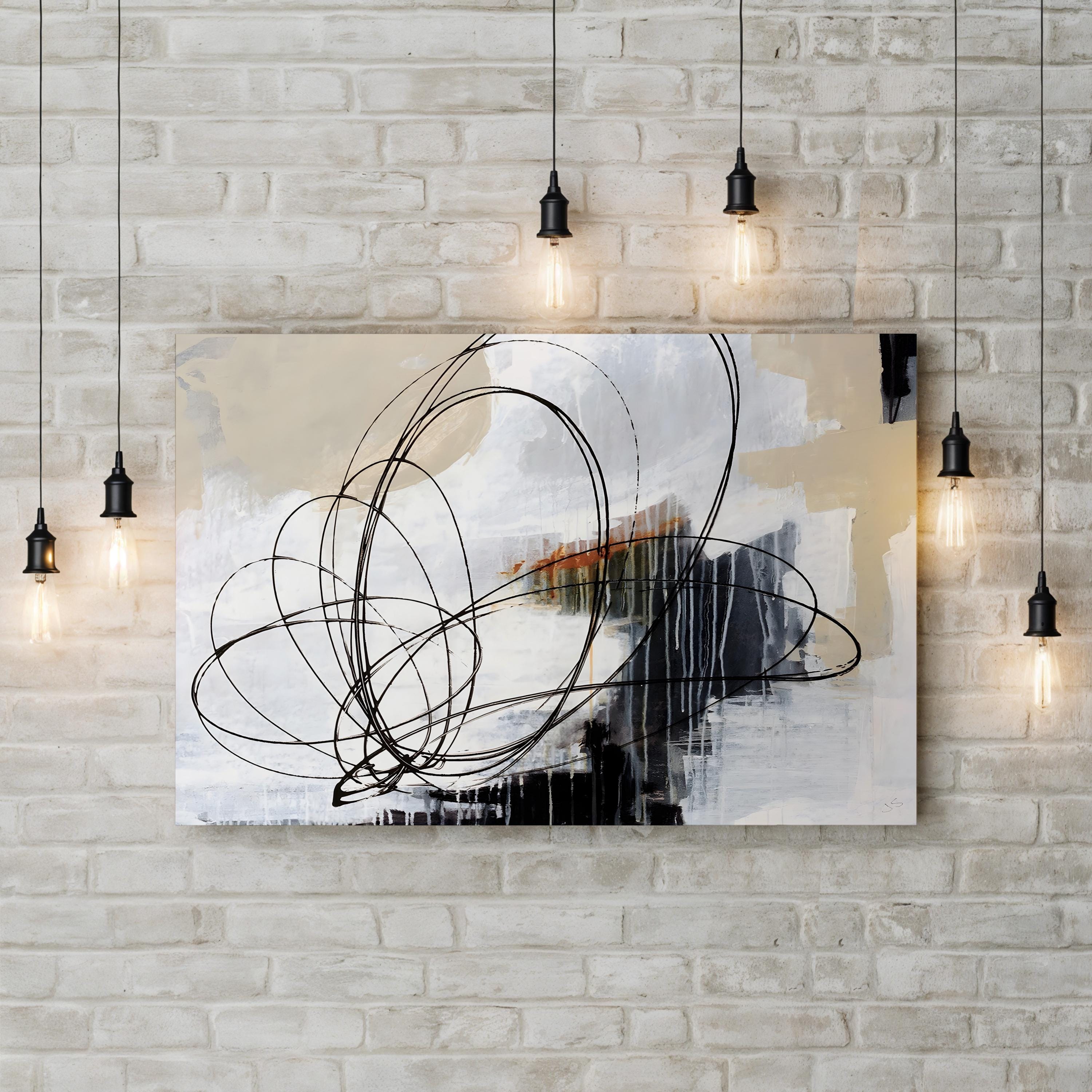 Verse II Wall Art by Joshua Schicker | Contemporary Abstract Line Art Canvas