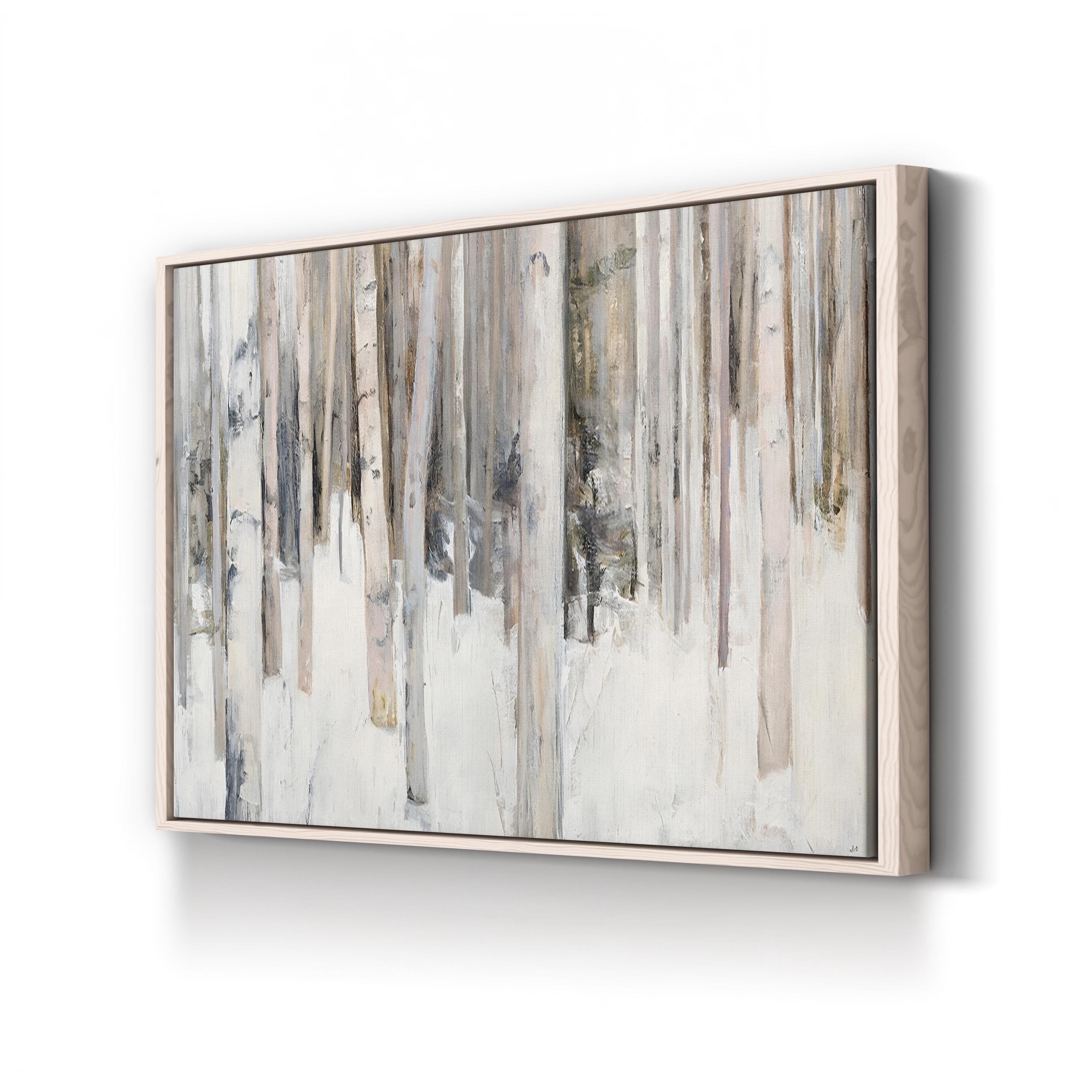 Winter Snowy Fields – Period Illustration Wall Art | Golden Glow Canvas Print