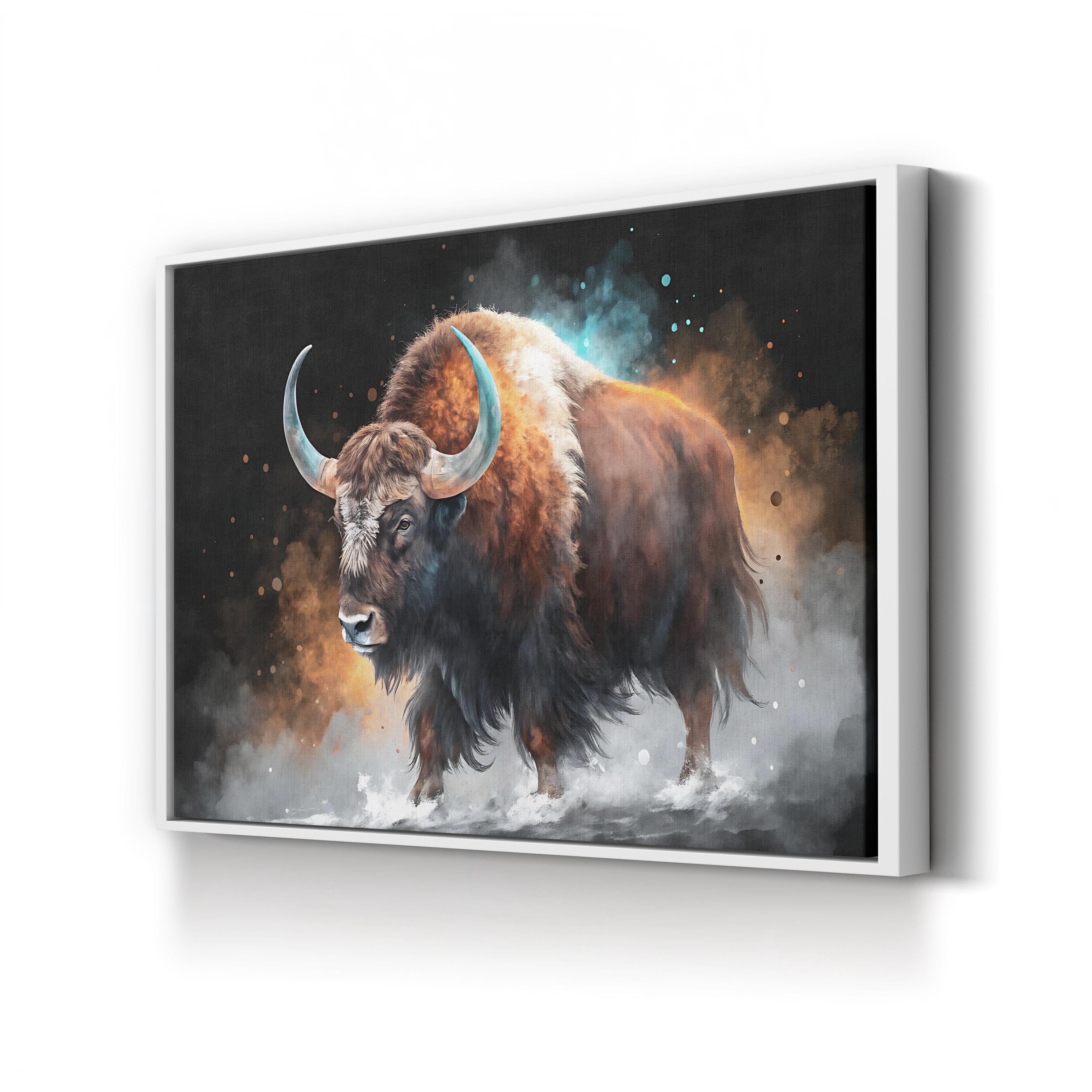 Yak Watercolor Canvas – Nature Inspired Wildlife Wall Art