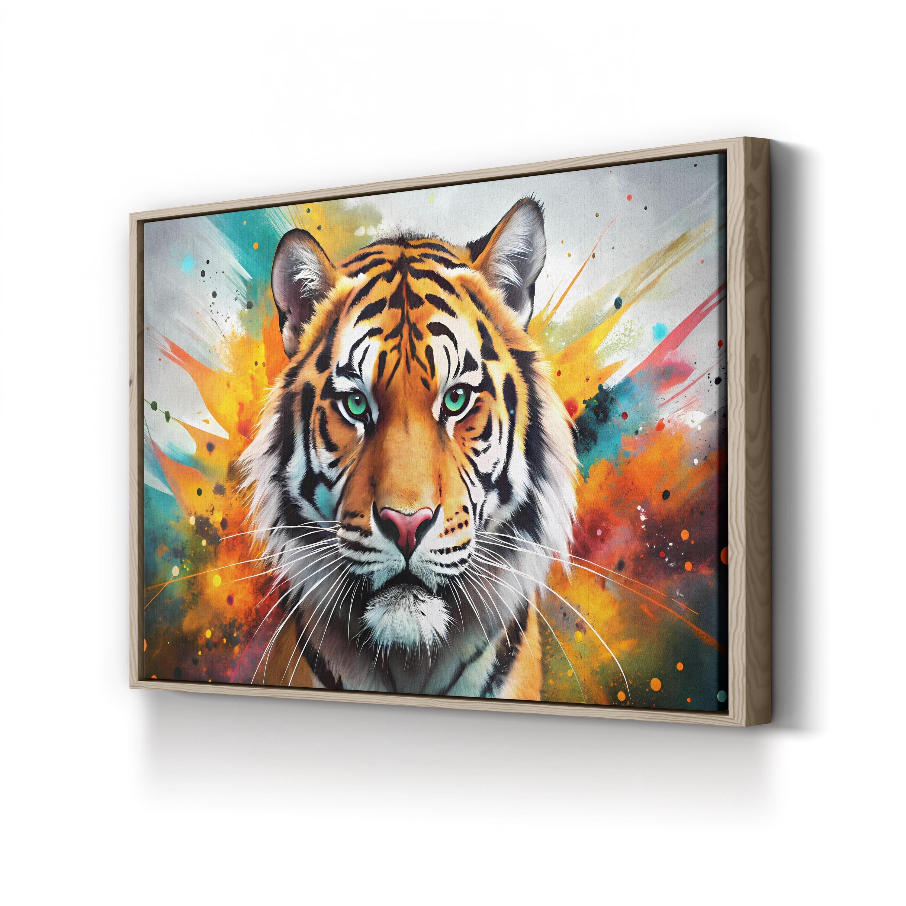 Year of the Tiger – Period Illustration Wall Art | Asian Zodiac Watercolor Canvas Print