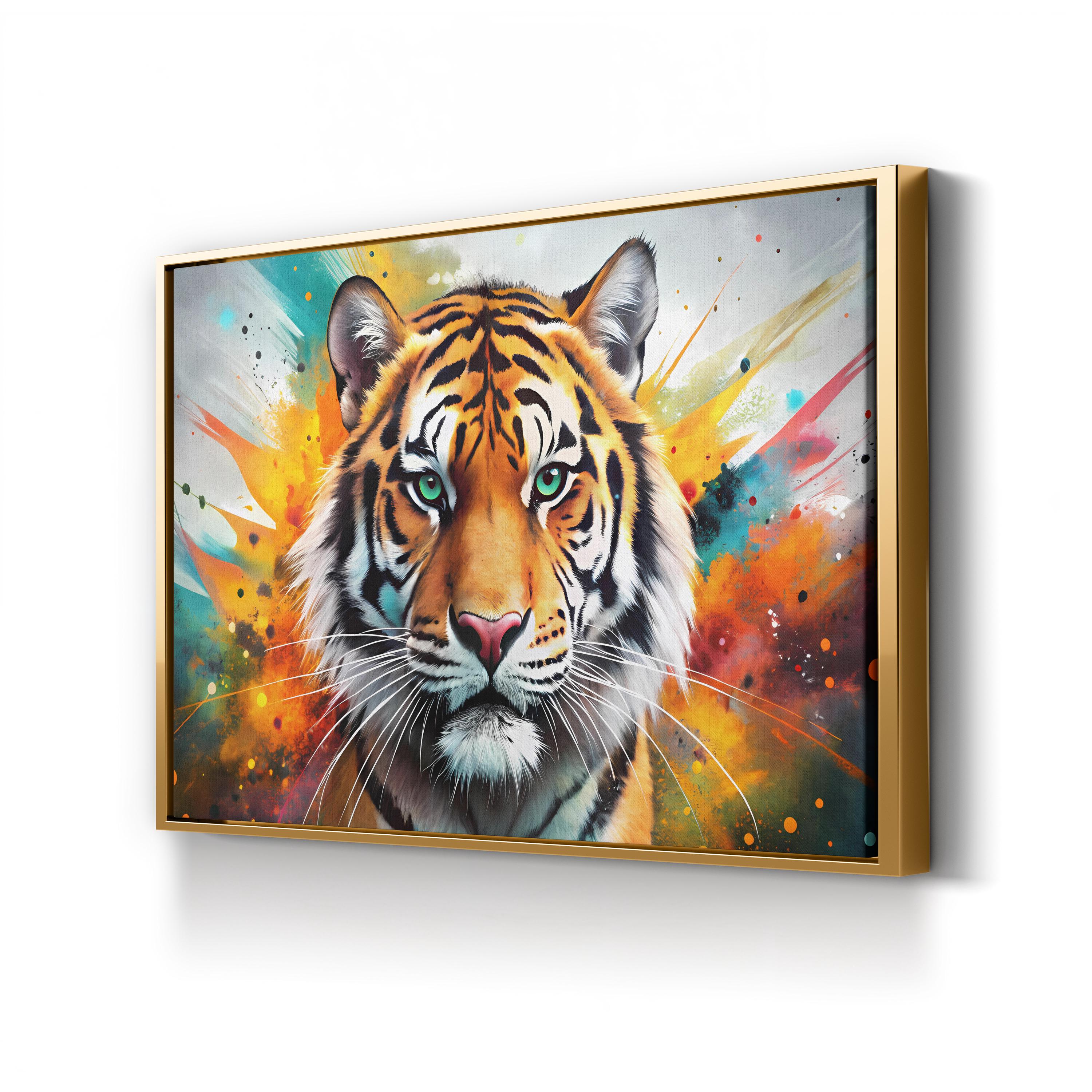 Year of the Tiger – Period Illustration Wall Art | Asian Zodiac Watercolor Canvas Print
