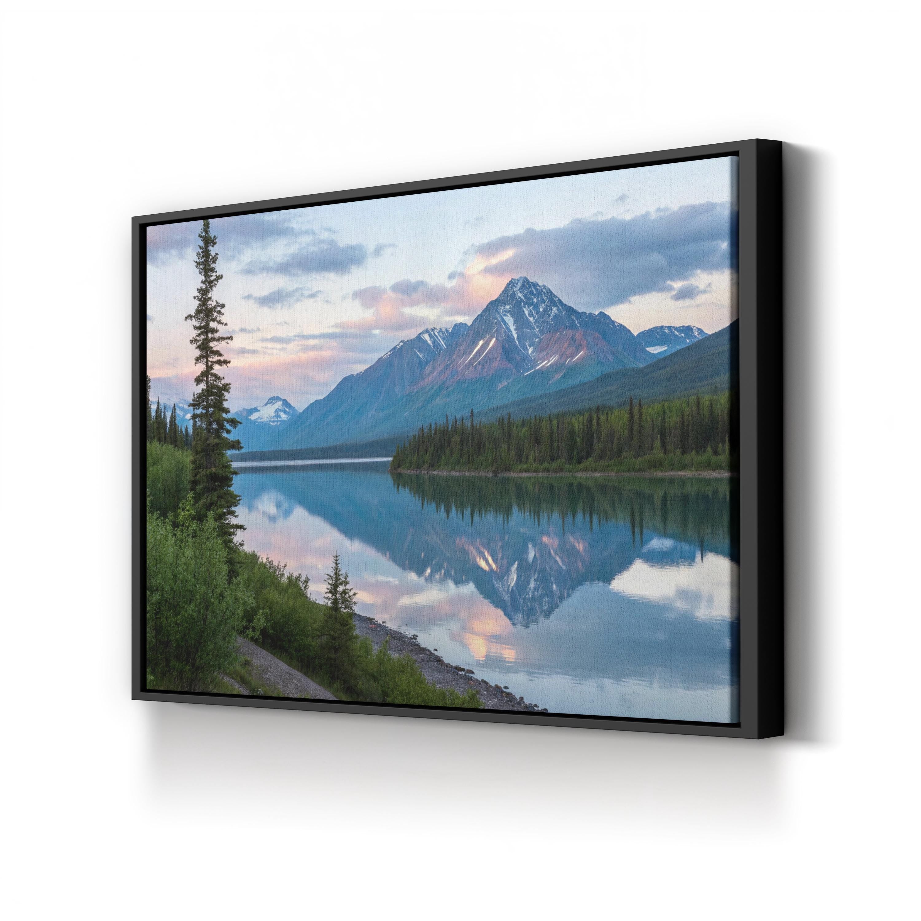 Alaskan Mountain Lake Reflection: Alaska Range, Alaska Landscape Photography