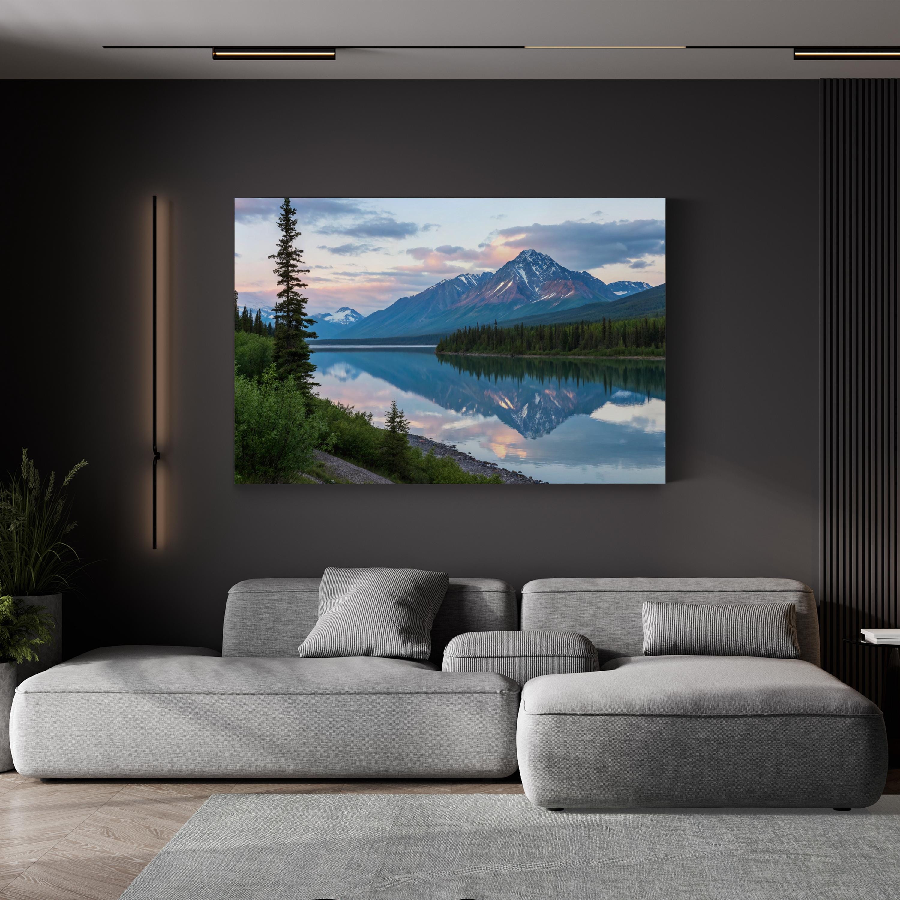 Alaskan Mountain Lake Reflection: Alaska Range, Alaska Landscape Photography