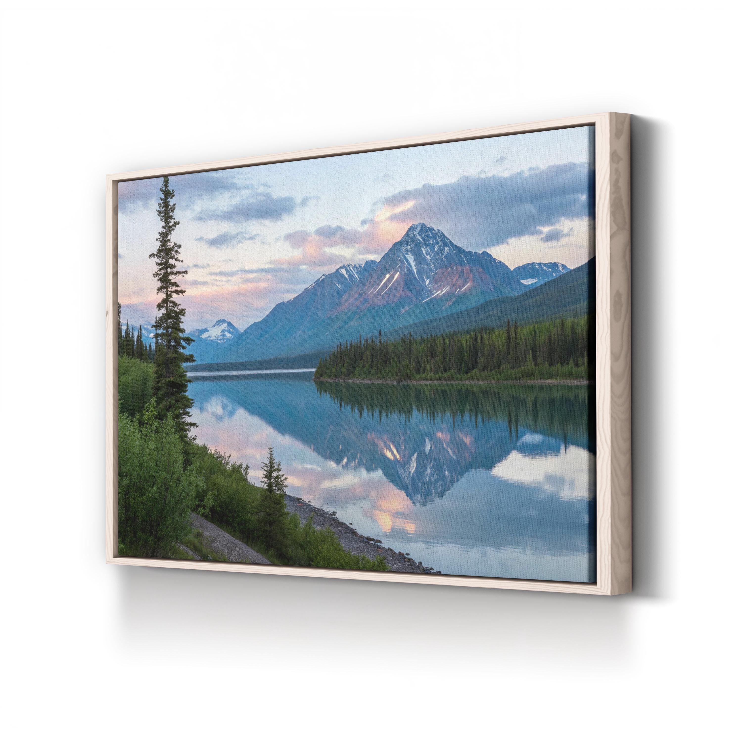 Alaskan Mountain Lake Reflection: Alaska Range, Alaska Landscape Photography