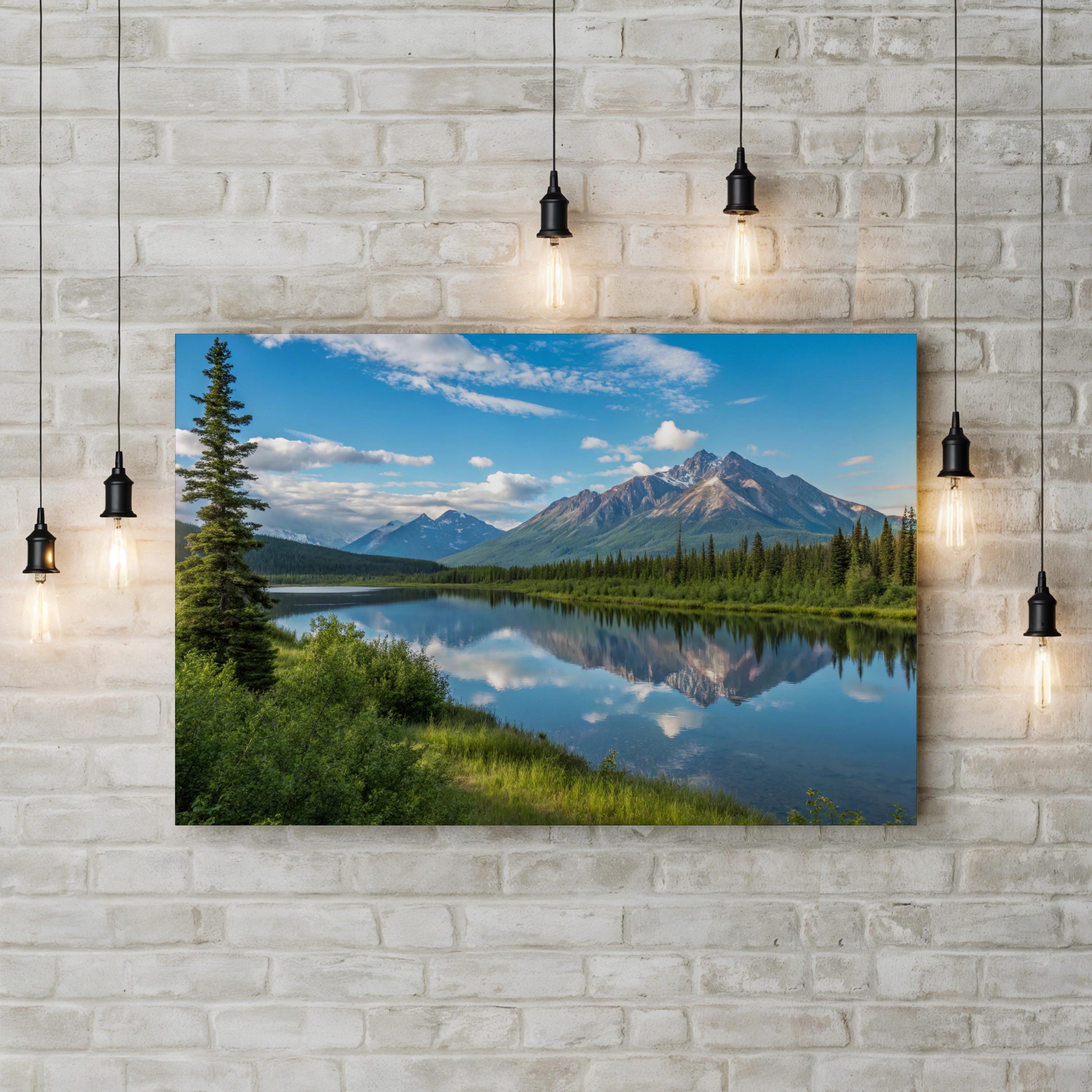 Alaskan Mountain Lake Reflection: Denali National Park, Alaska Landscape Photography
