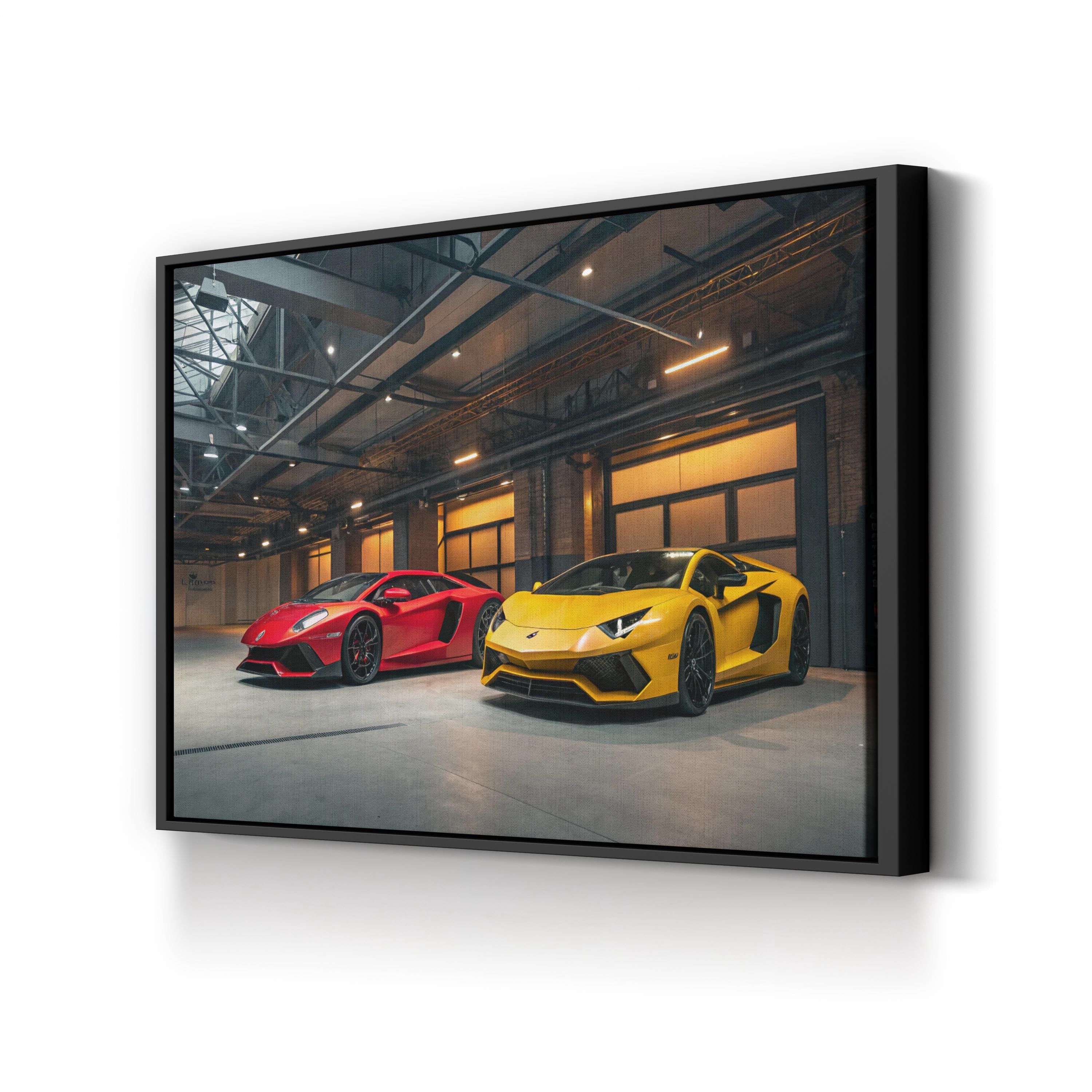Luxury Sports Car Lineup – Vintage Photography Wall Art | Automotive Canvas Print