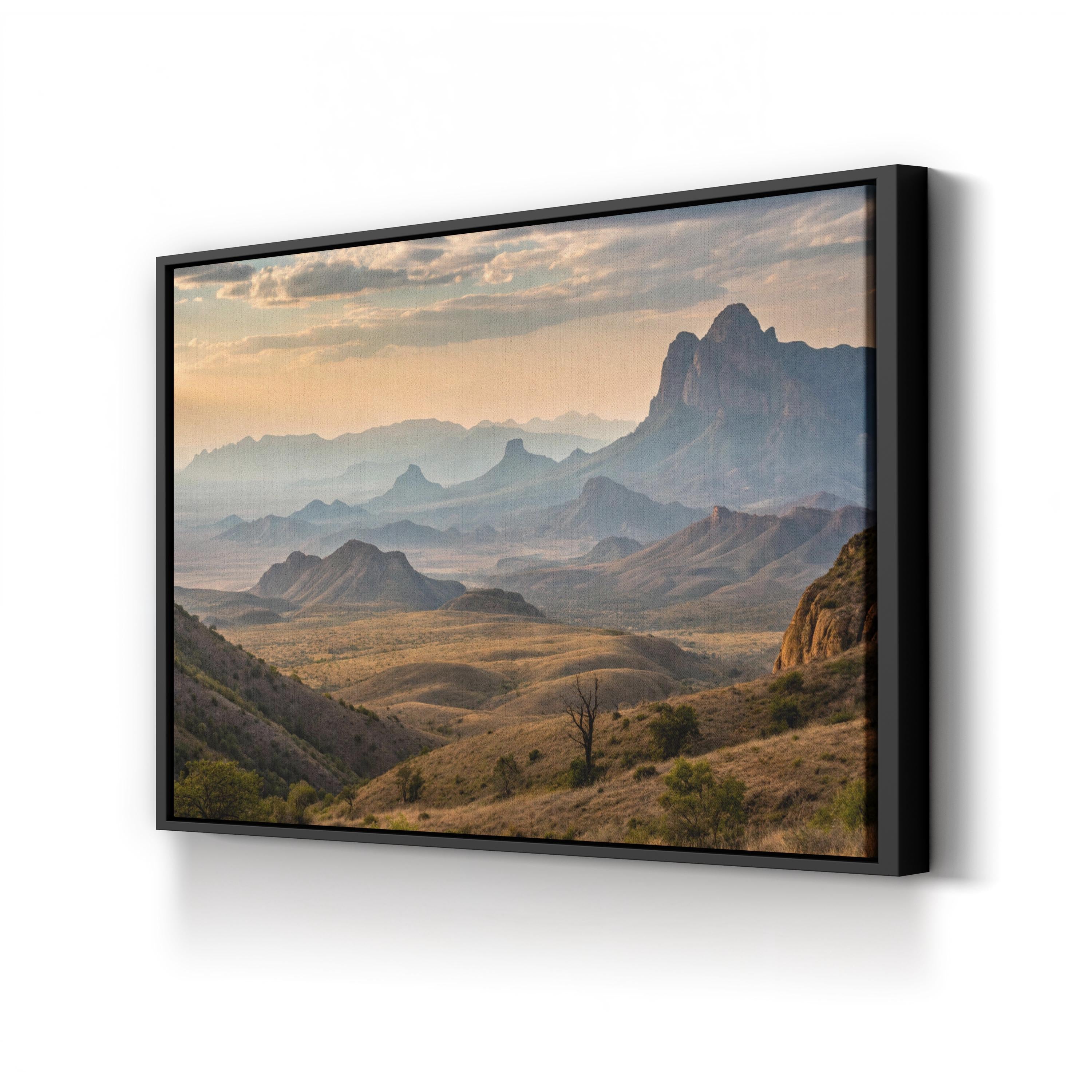 Big Bend Chisos Mountains – Vintage Photography Wall Art | National Park Canvas Print