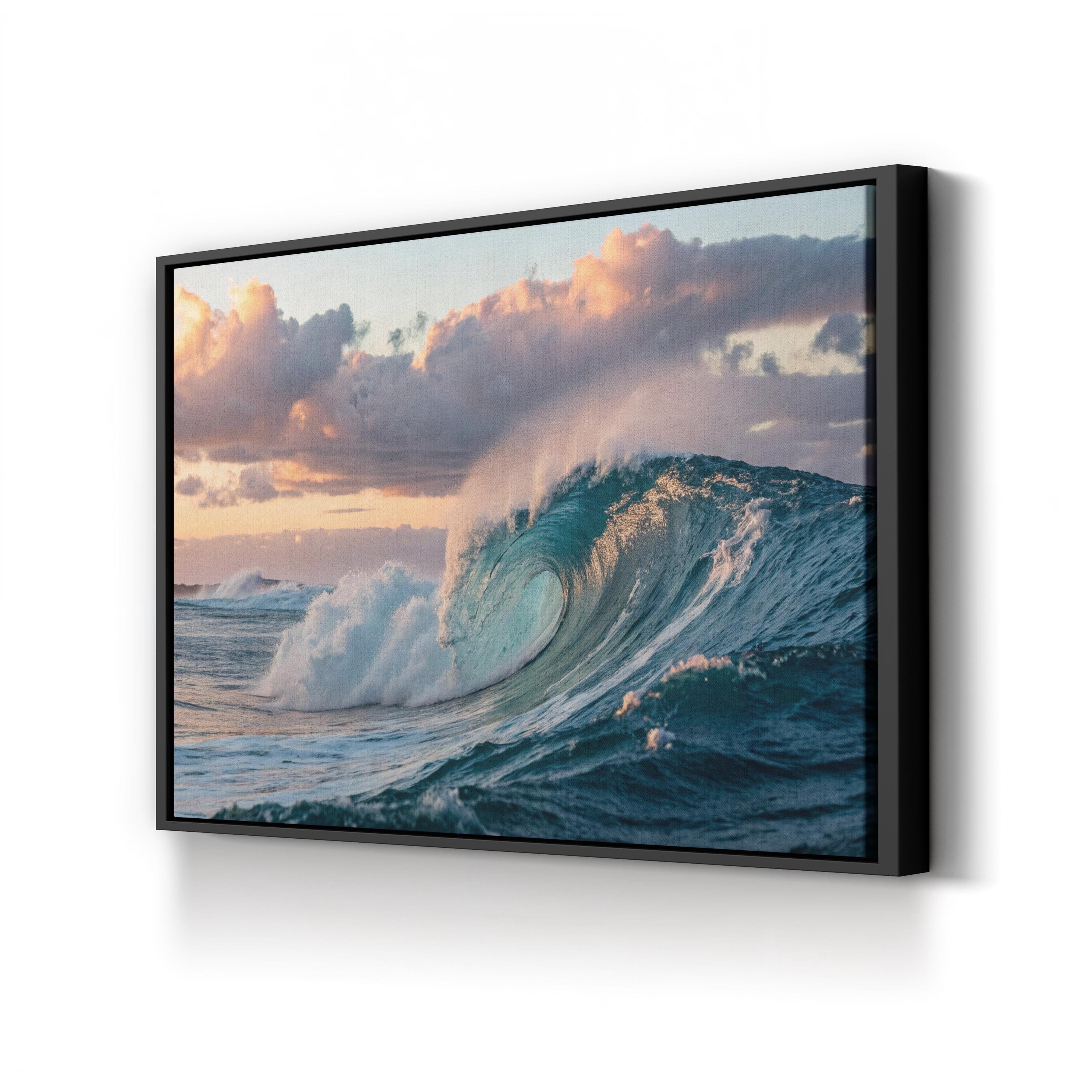 Blue Ocean Wave — Coastal Seascape Canvas Wall Art
