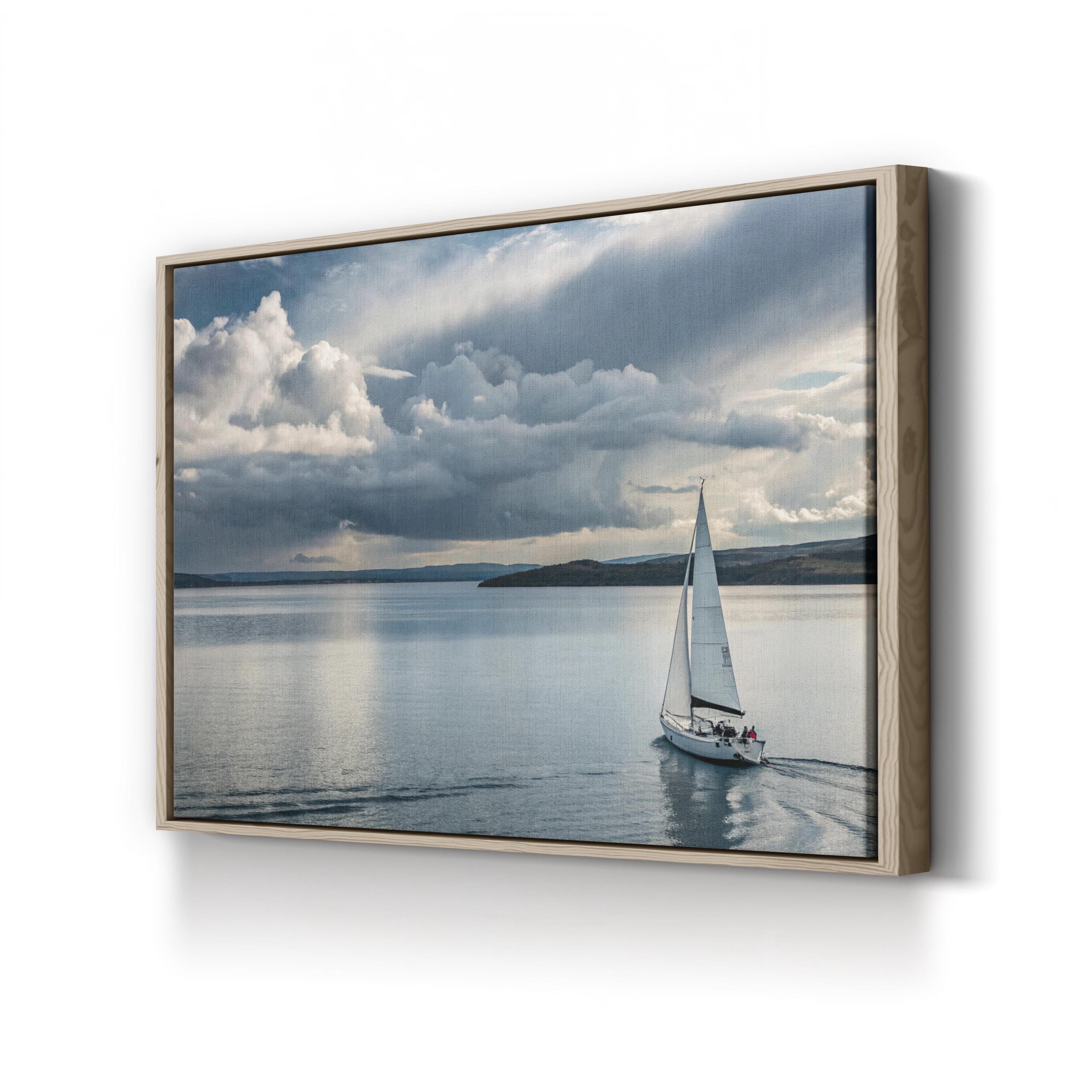 Sailboat Canvas Art Print – Nautical Seascape Wall Decor