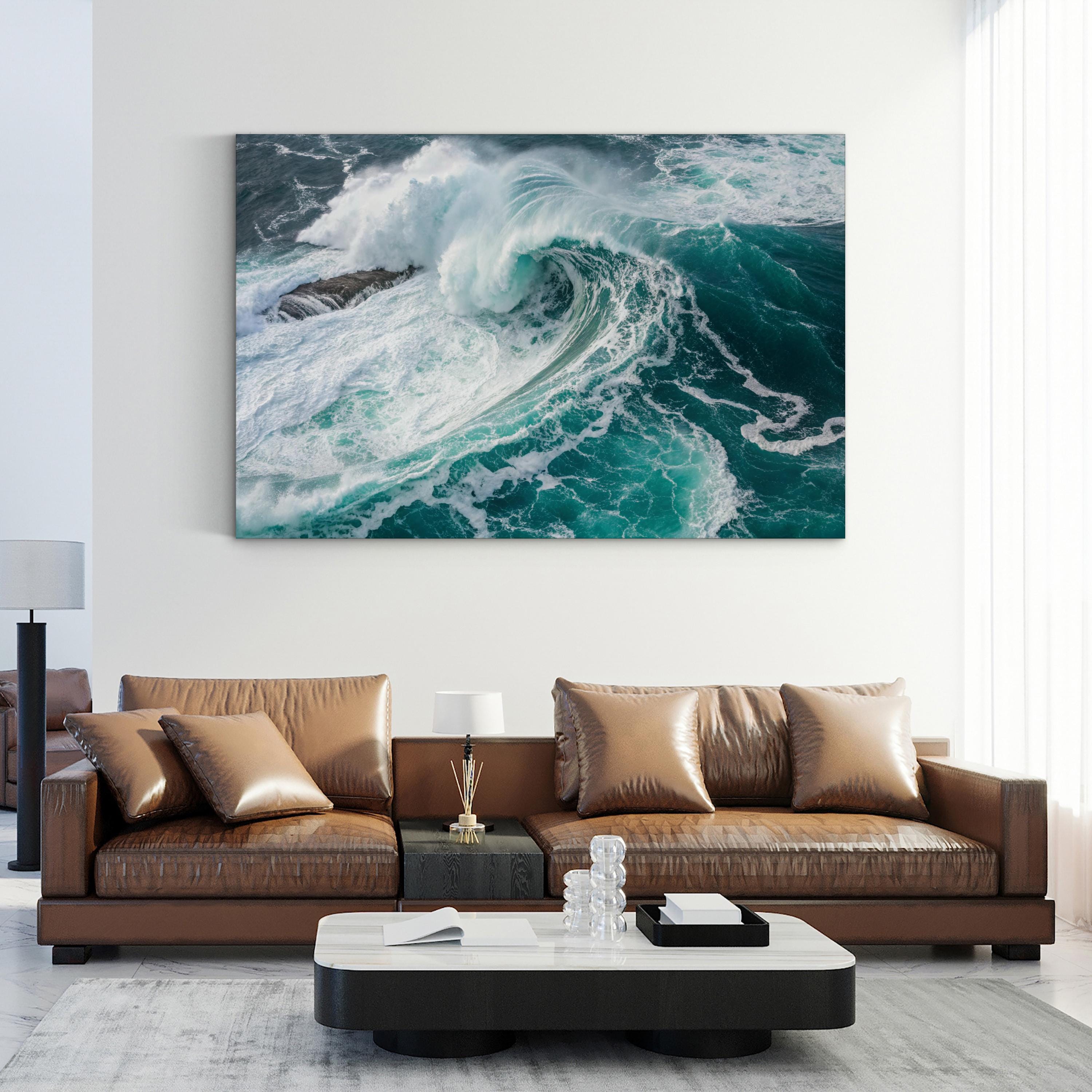 Blue Ocean Wave Art: Pacific Ocean Coastal Photography