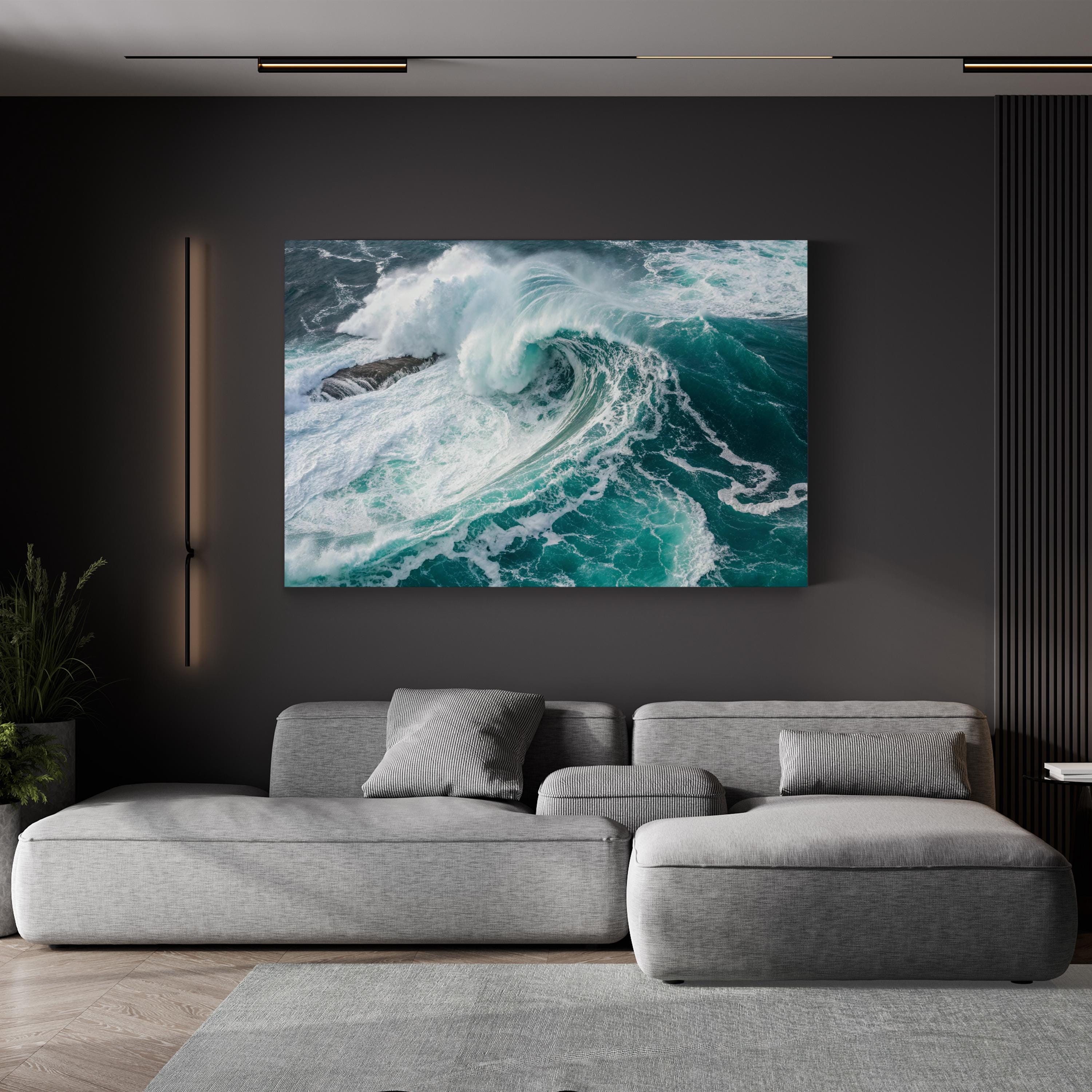 Blue Ocean Wave Art: Pacific Ocean Coastal Photography