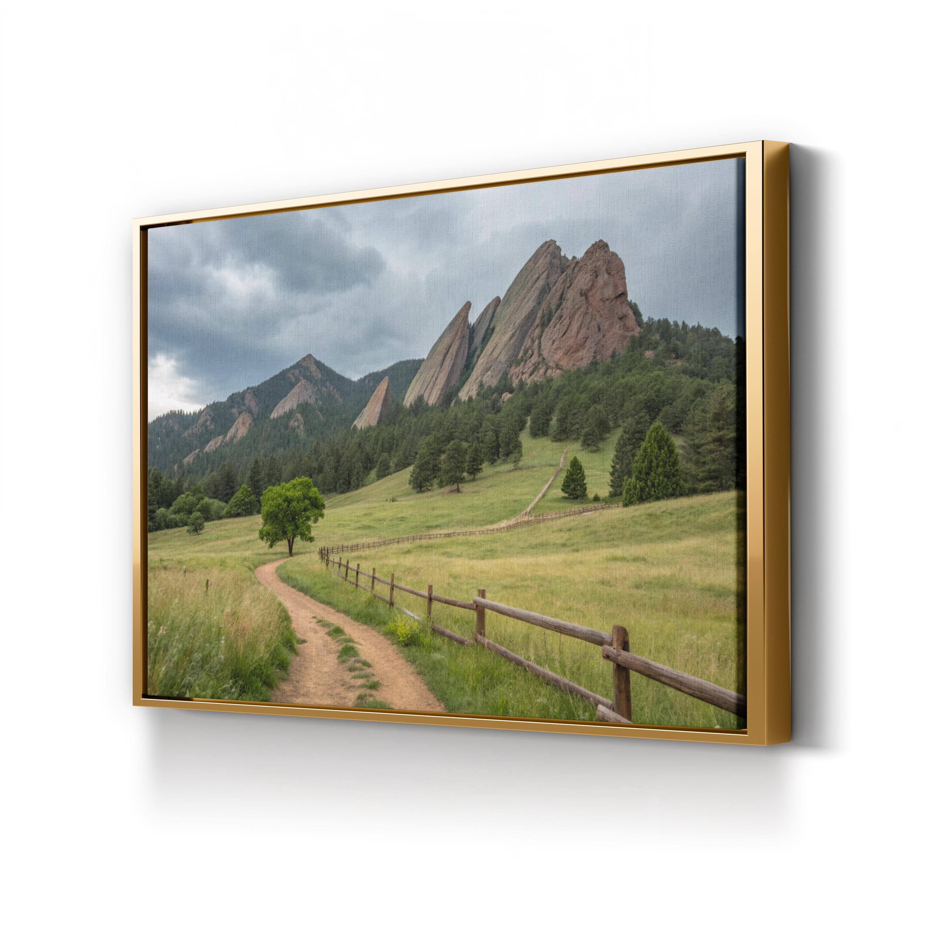 Boulder Flatirons in Coloarado Canvas Wall Art