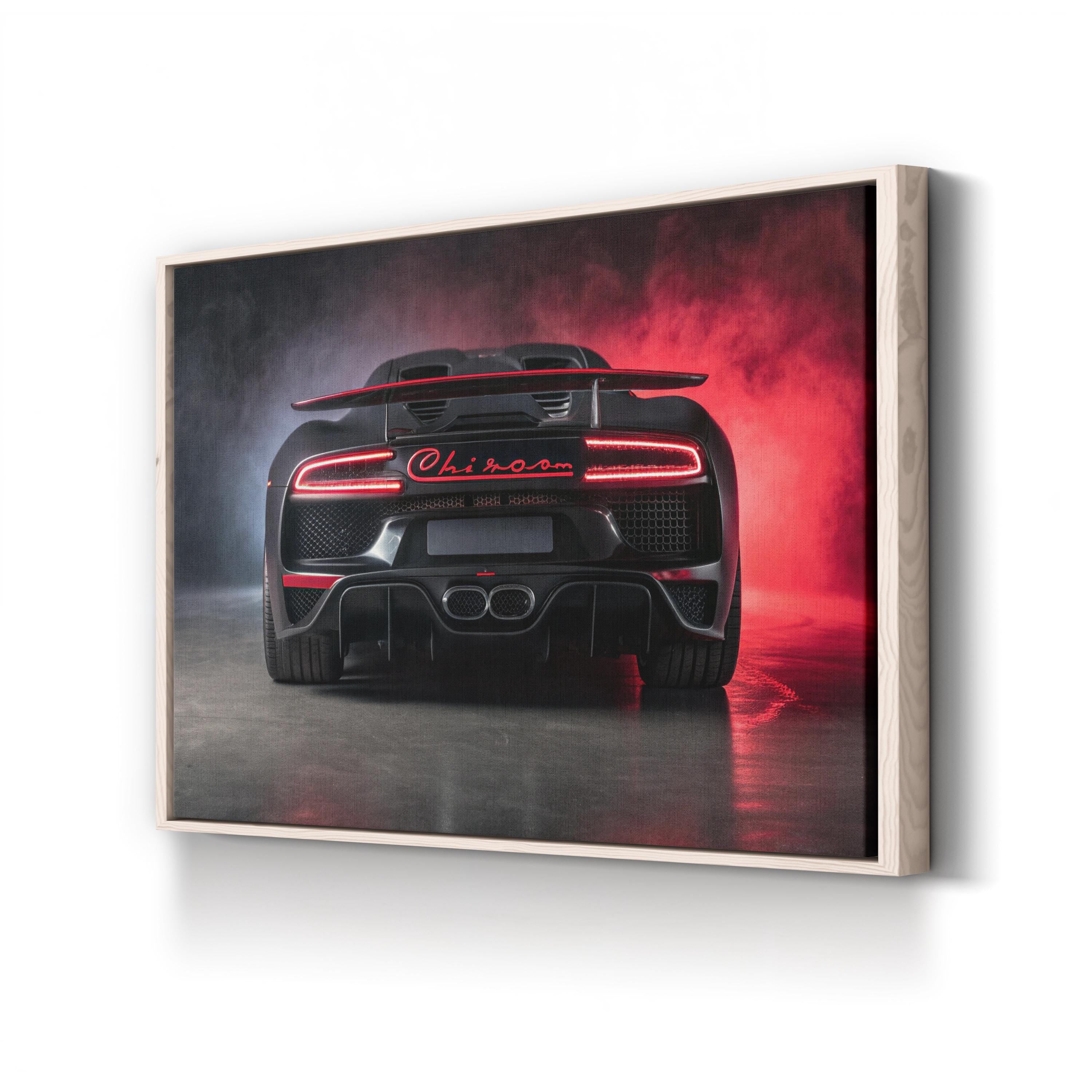 Luxury Sports Car Photography Bugatti V2 Wall Art