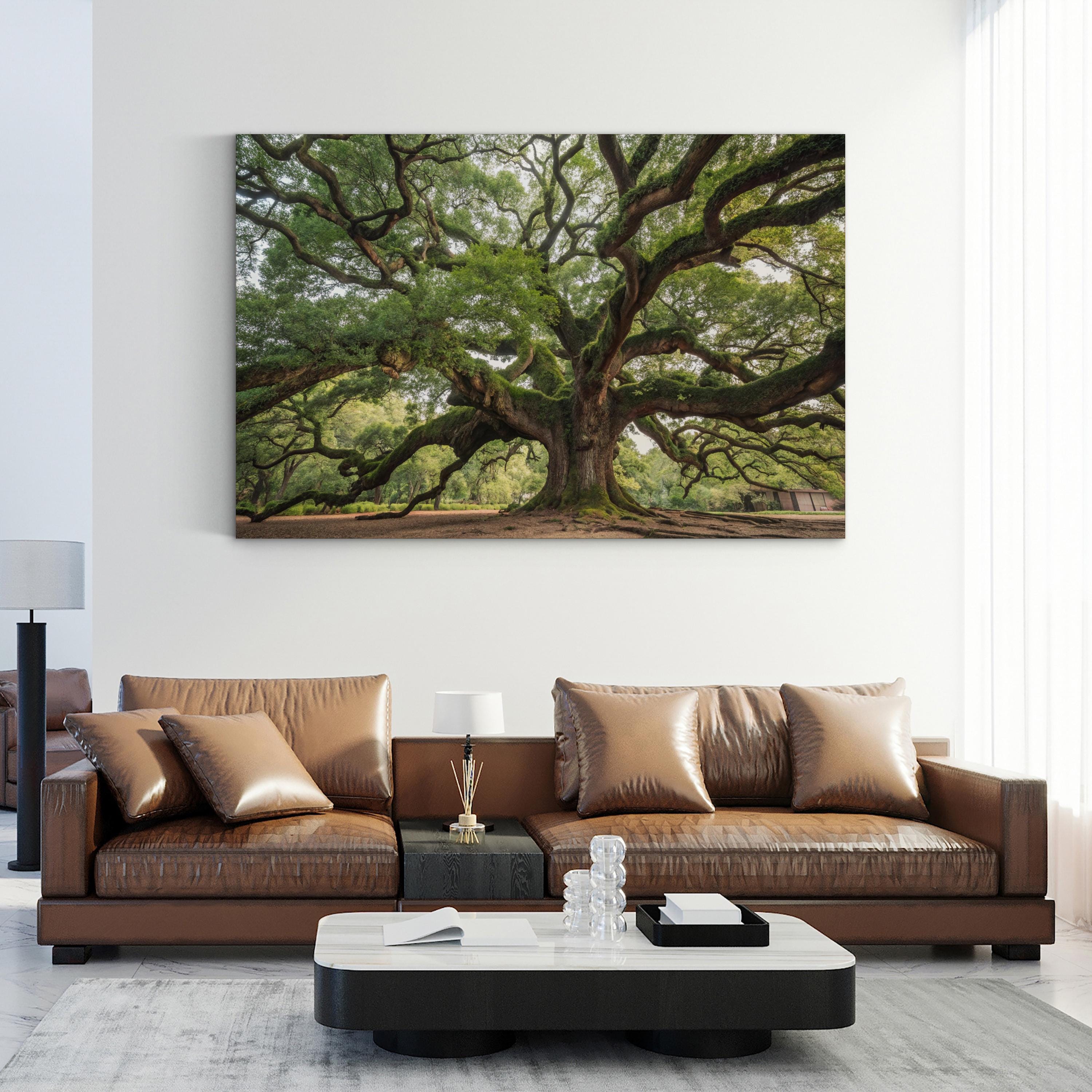 Charleston Angel Oak – Vintage Photography Wall Art | Southern Landscape Canvas Print