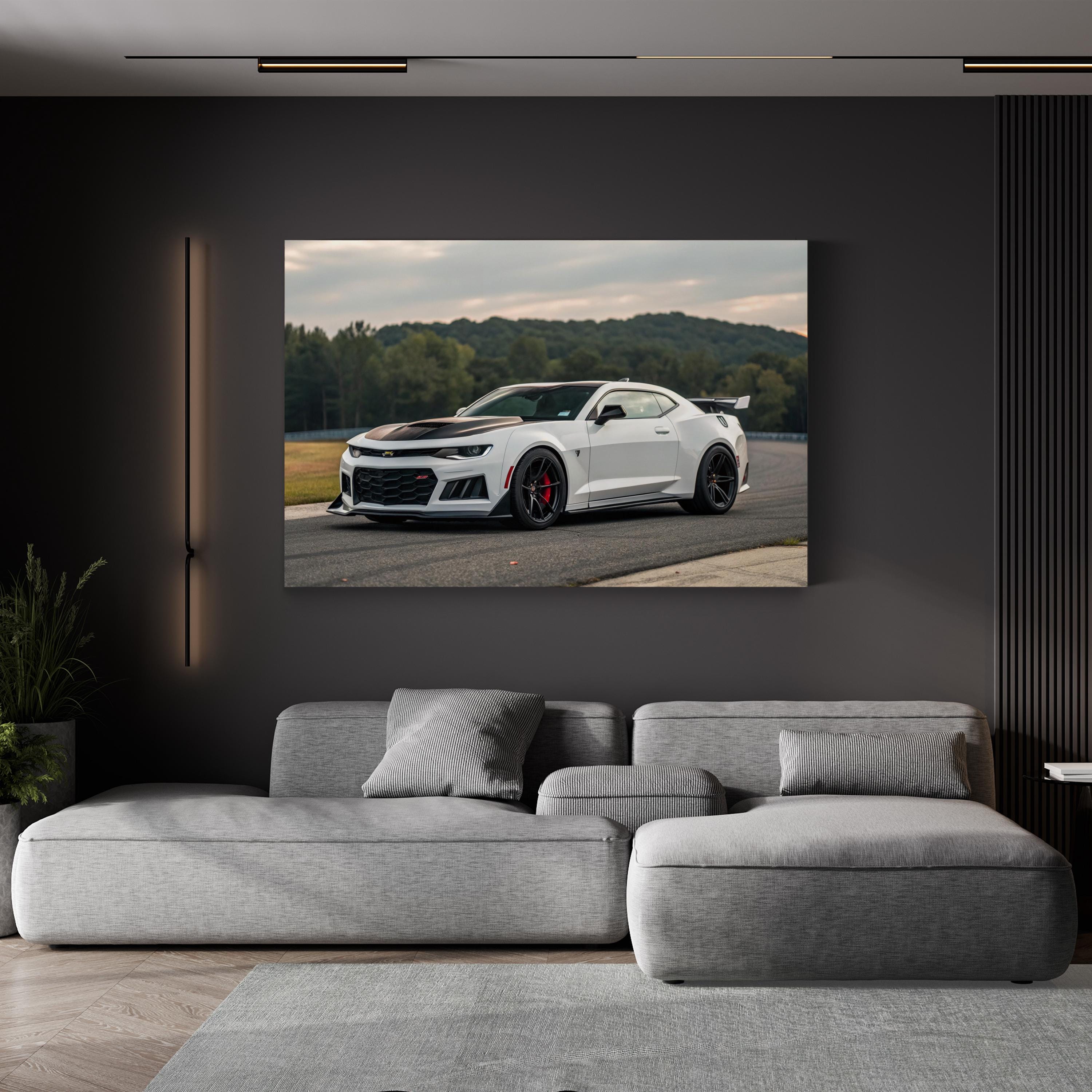 Chevrolet Camaro ZL1 Wall Art — Contemporary American Muscle Car Canvas Print