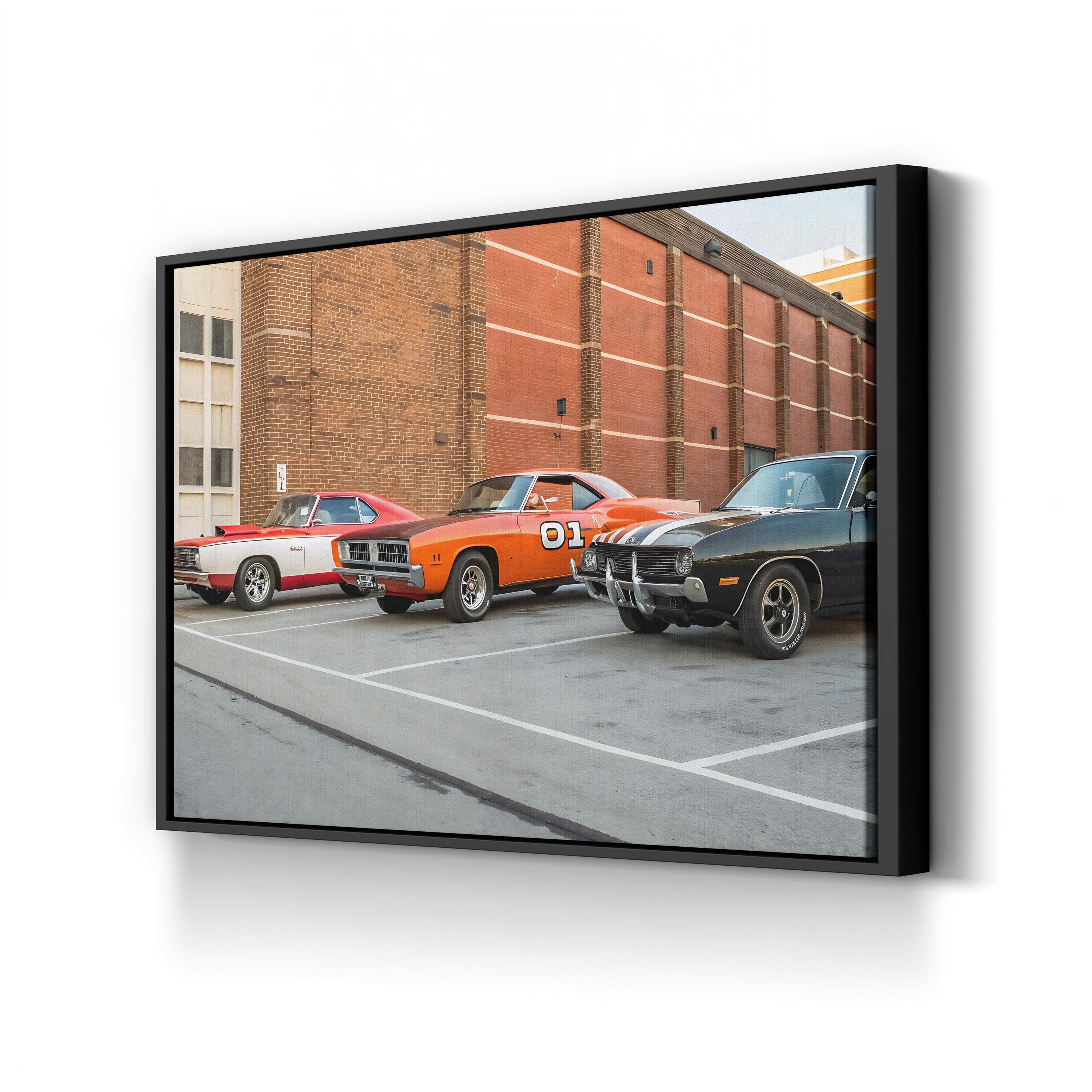 Classic Movie Cars – Vintage Photography Wall Art | Muscle Car Canvas Print