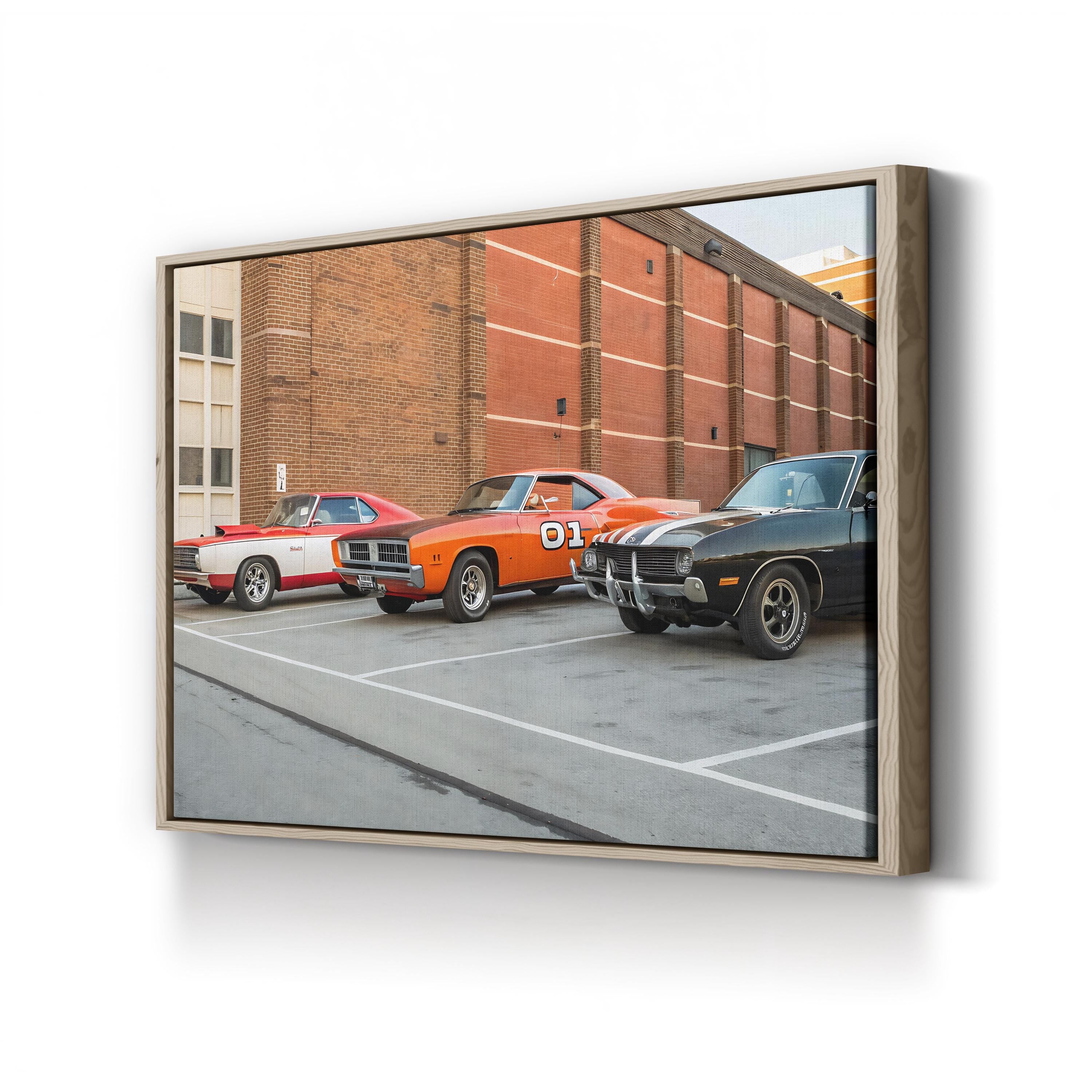 Classic Movie Cars – Vintage Photography Wall Art | Muscle Car Canvas Print