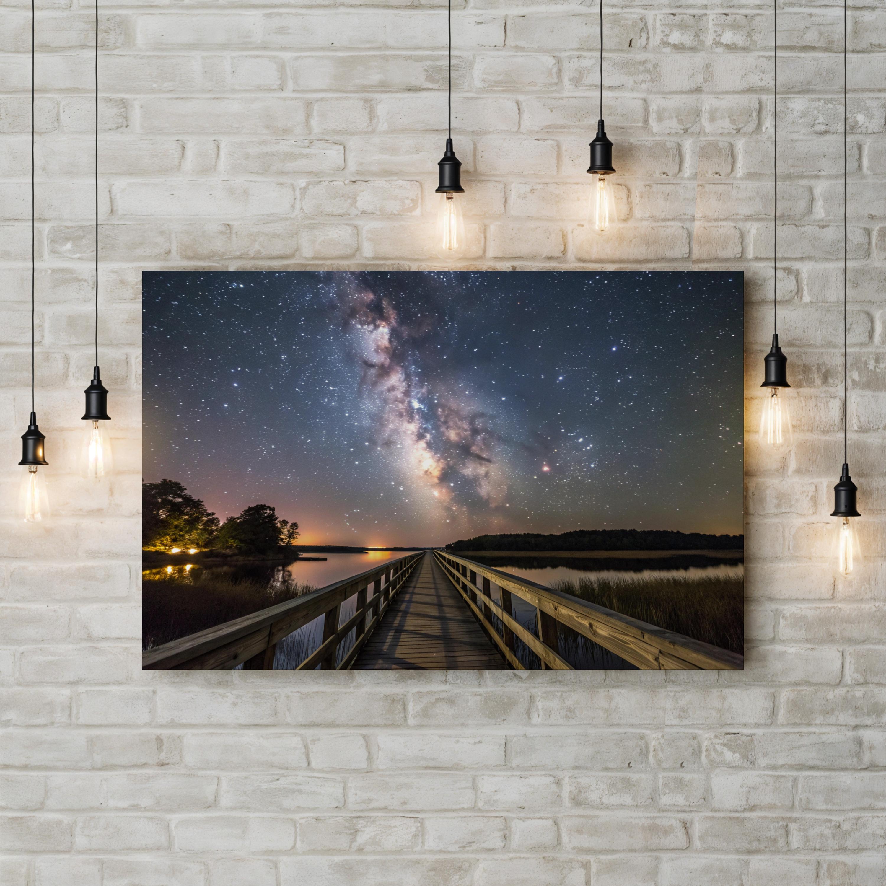 Deep Space Nebula – Vintage Photography Wall Art | Cosmic Astronomy Canvas Print