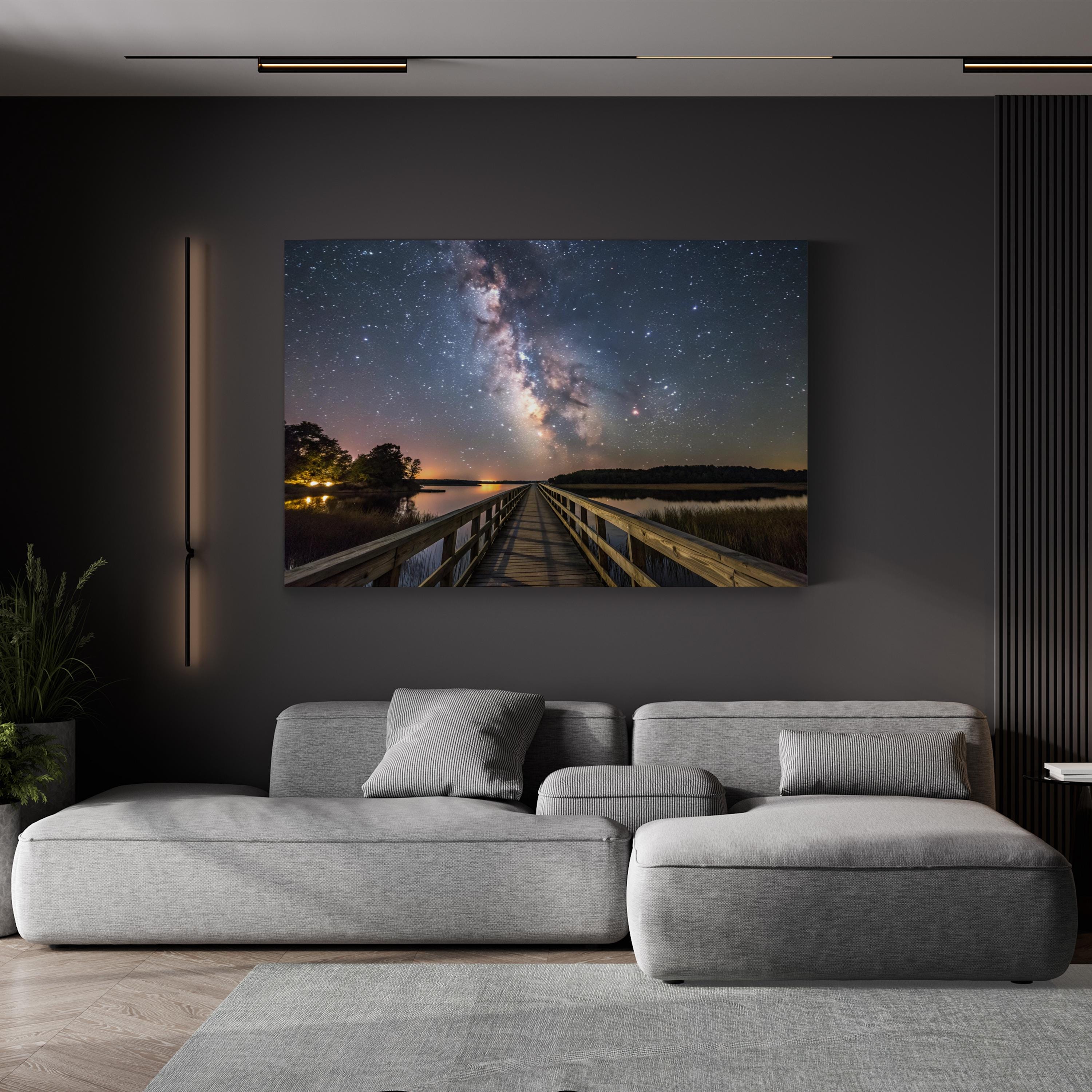 Deep Space Nebula – Vintage Photography Wall Art | Cosmic Astronomy Canvas Print
