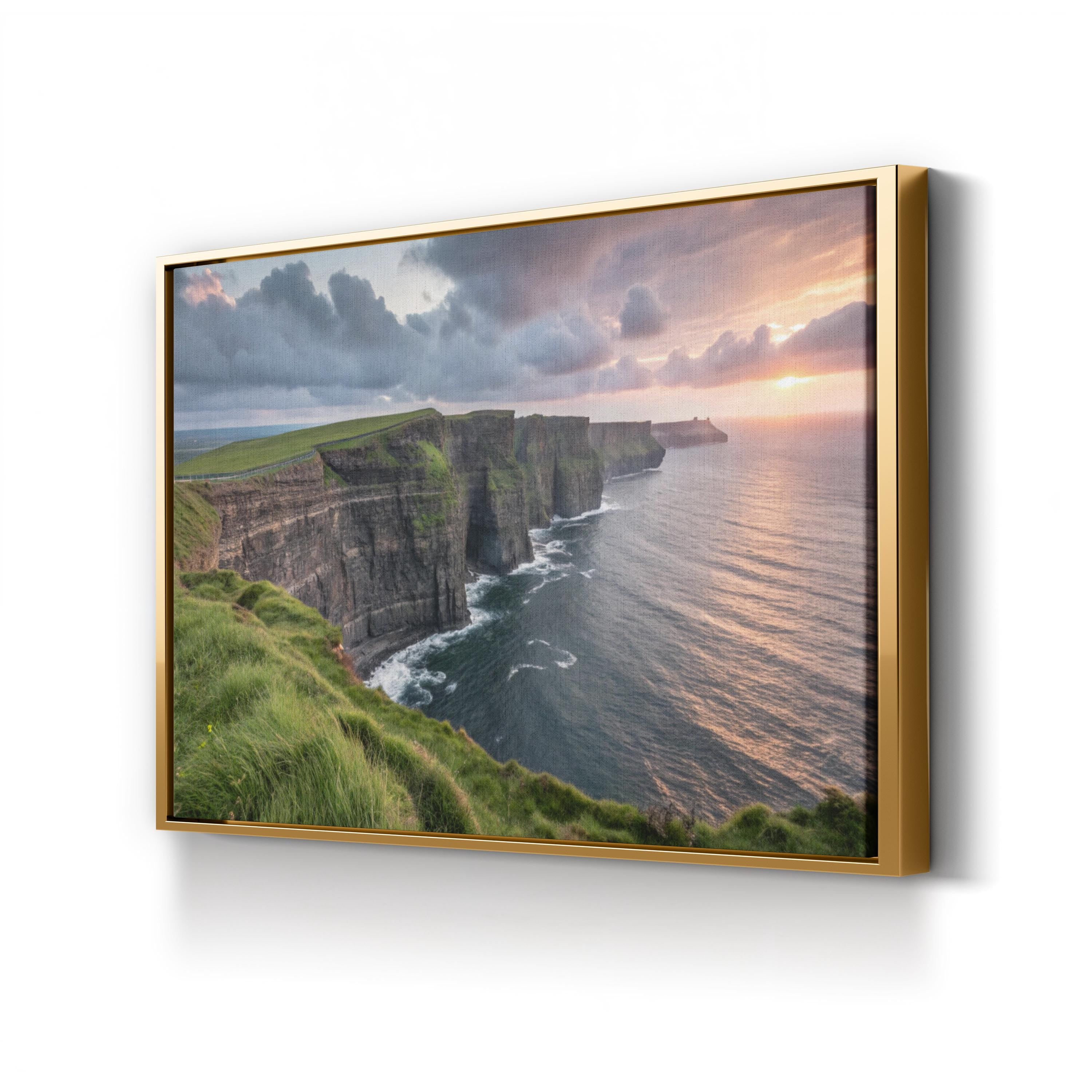 Cliffs of Moher, County Clare Ireland — Atlantic Coastal Landscape Canvas Wall Art