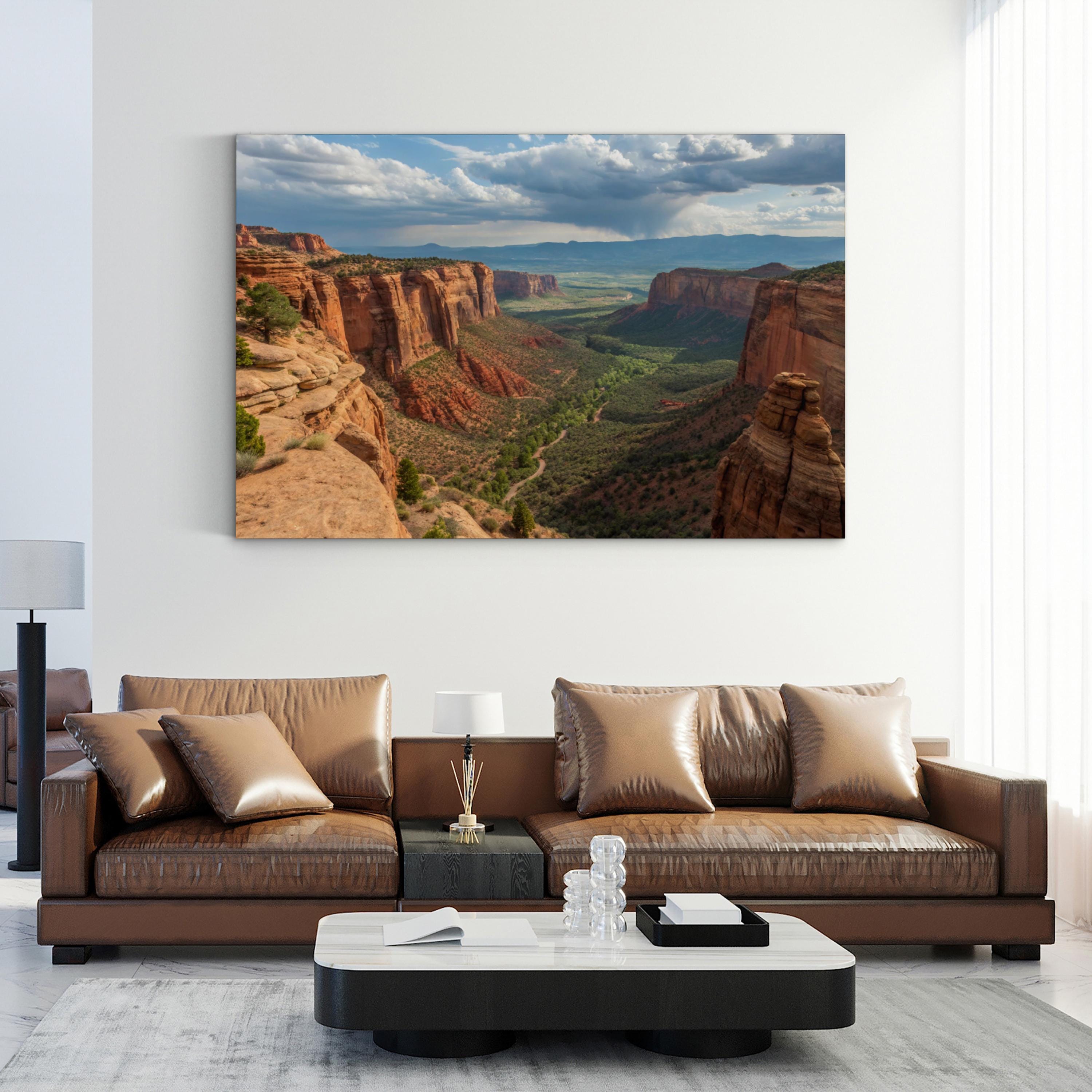 Colorado National Monument – Vintage Photography Wall Art | Desert Canyon Canvas Print