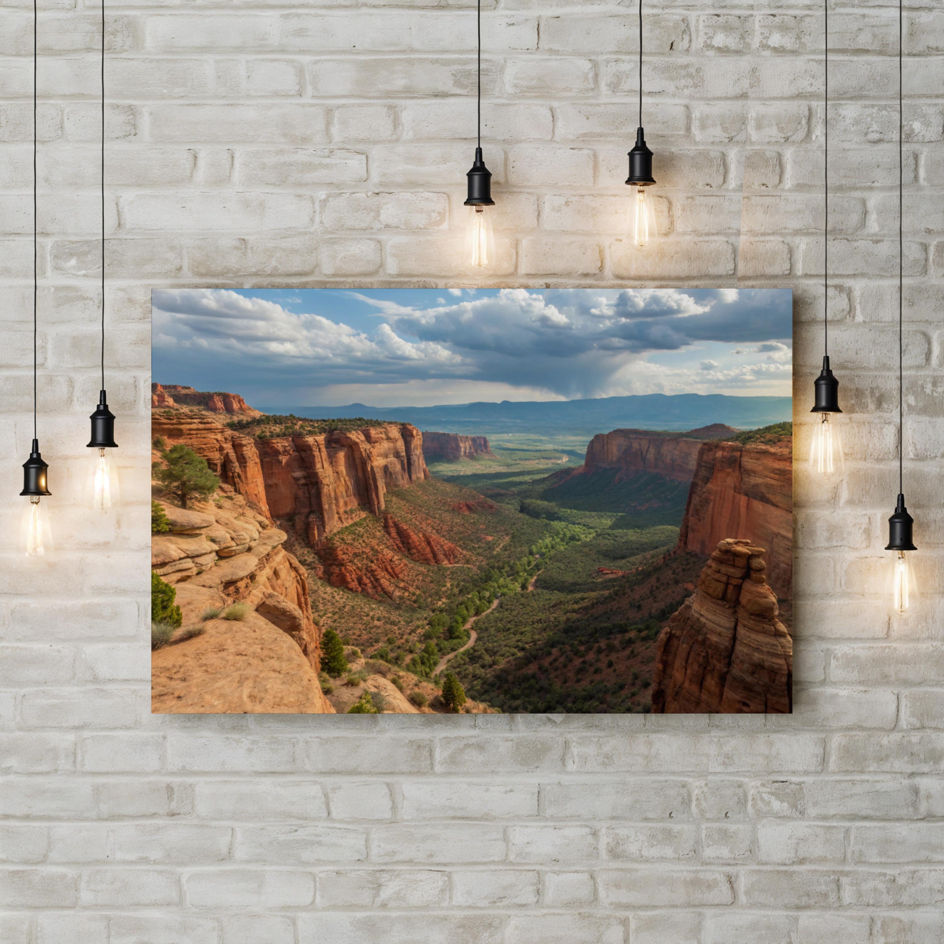 Colorado National Monument – Vintage Photography Wall Art | Desert Canyon Canvas Print